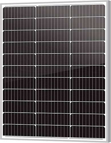 Newpowa Panel solar monocristalino de 75 W (vatios) de 12 V, módulo fotovoltaico de alta eficiencia, mantenedor de batería de alta eficiencia,