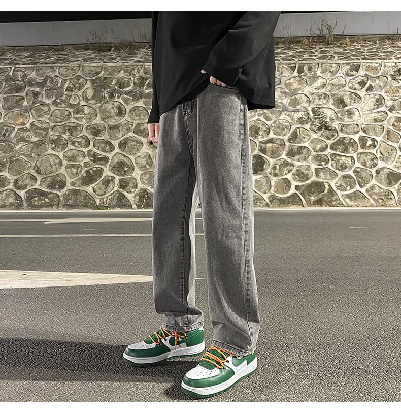 MAEHARRT Y2K Baggy Jeans for Men Y2k Clothing Solid Hip Hop Pants Loose Goth Denim Casual Streetwear4