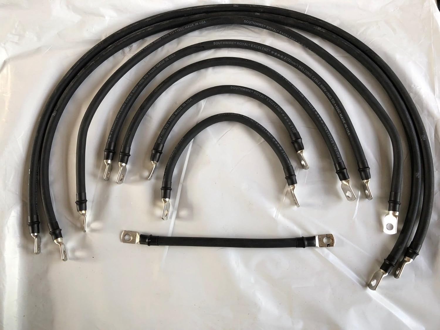 ECW&L Yamaha G29 Drive Golf Cart Battery Cable Kit 2AWG 4x12V Configuration