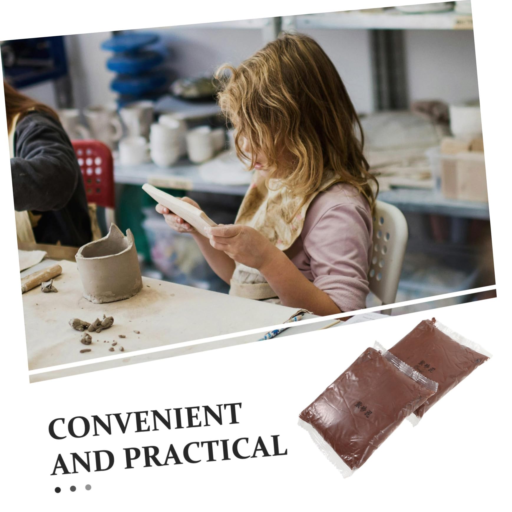 4sacs Pochettes De Pâte à Modeler pour Adolescents Kit DIY Argile Polyvalente par Poche pour Sculpture Et Poterie
