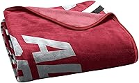 Vista 2 de Alabama Crimson Tide - Manta de forro polar con licencia oficial de la NCAA, de 60 x 80 pulgadas, manta ultrasuave de gran tamaño para dormitorios