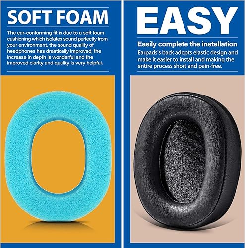 Miniatura 3 de PX - Almohadillas de repuesto TRANSTEK para auriculares Bowers & Wilkins PX, no compatible con PX7 S2 y PX8 (cuero proteico)