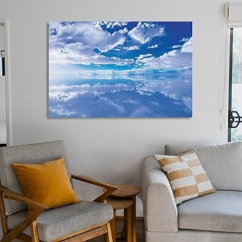 Amazon.co.jp: 素晴らしい絵画 ウユニ塩湖 ボリビア 空の青空のアート Amazon.co.jp: 素晴らしい絵画 ウユニ塩湖 ボリビア 空の青空のアート