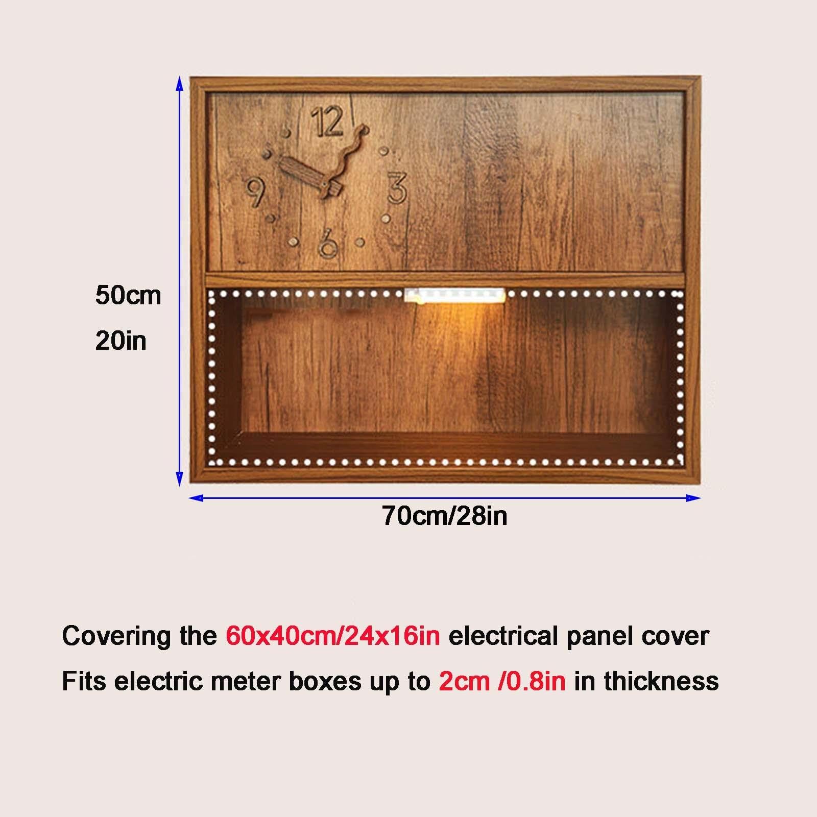 Multifuncional Tapa Contador Luz Decorativa con Luz, Panel Acrílico