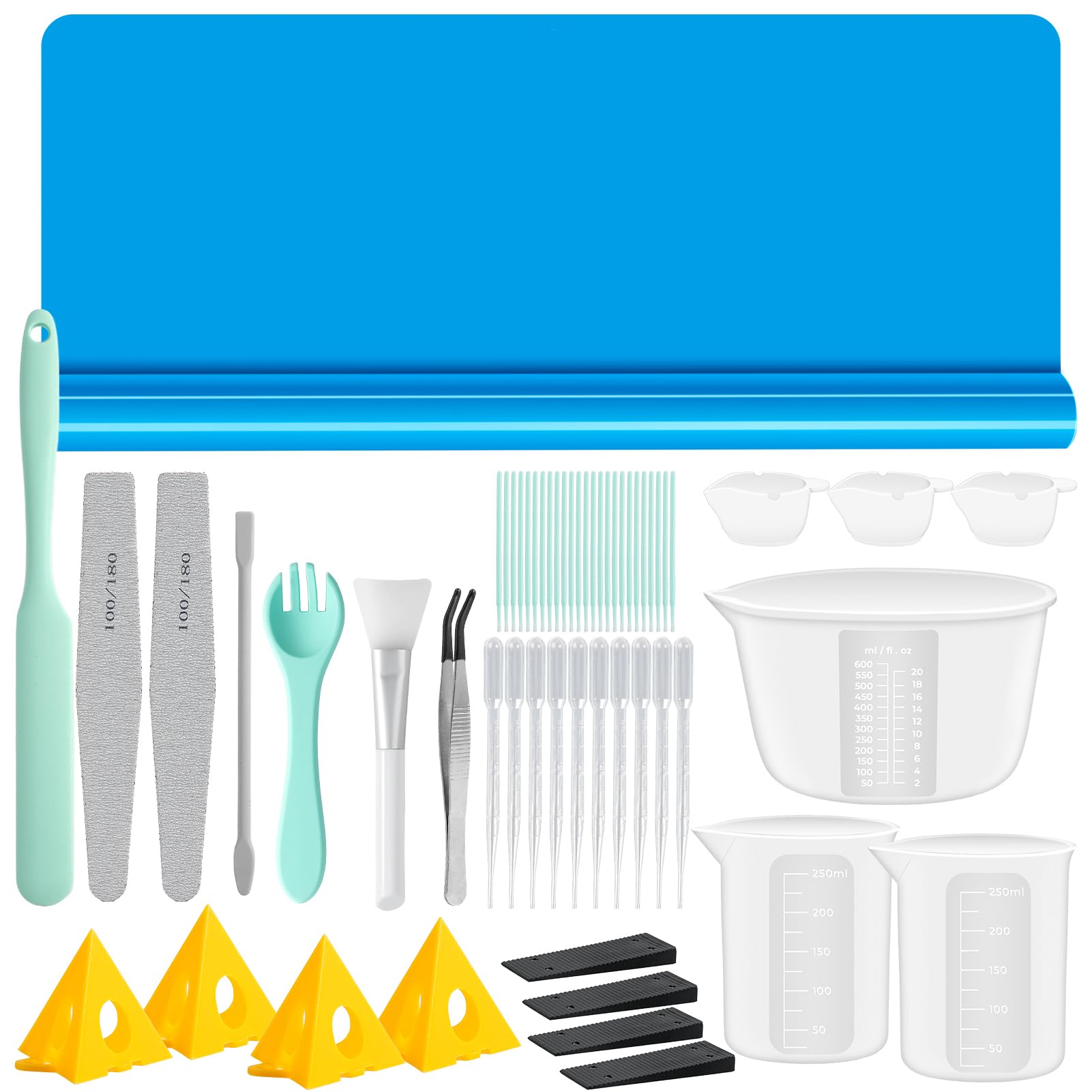 Resiners x Steve McDonald Resin Tool Kit, 57PCS Tools for Epoxy Resin DIY