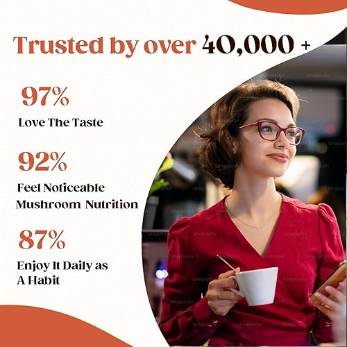 Miniatura 4 de Café de hongos 10 en 1, café instantáneo de hongos en polvo con melena de león, Cordyceps, Reishi, Shiitake, cola de pavo, trompeta King, para