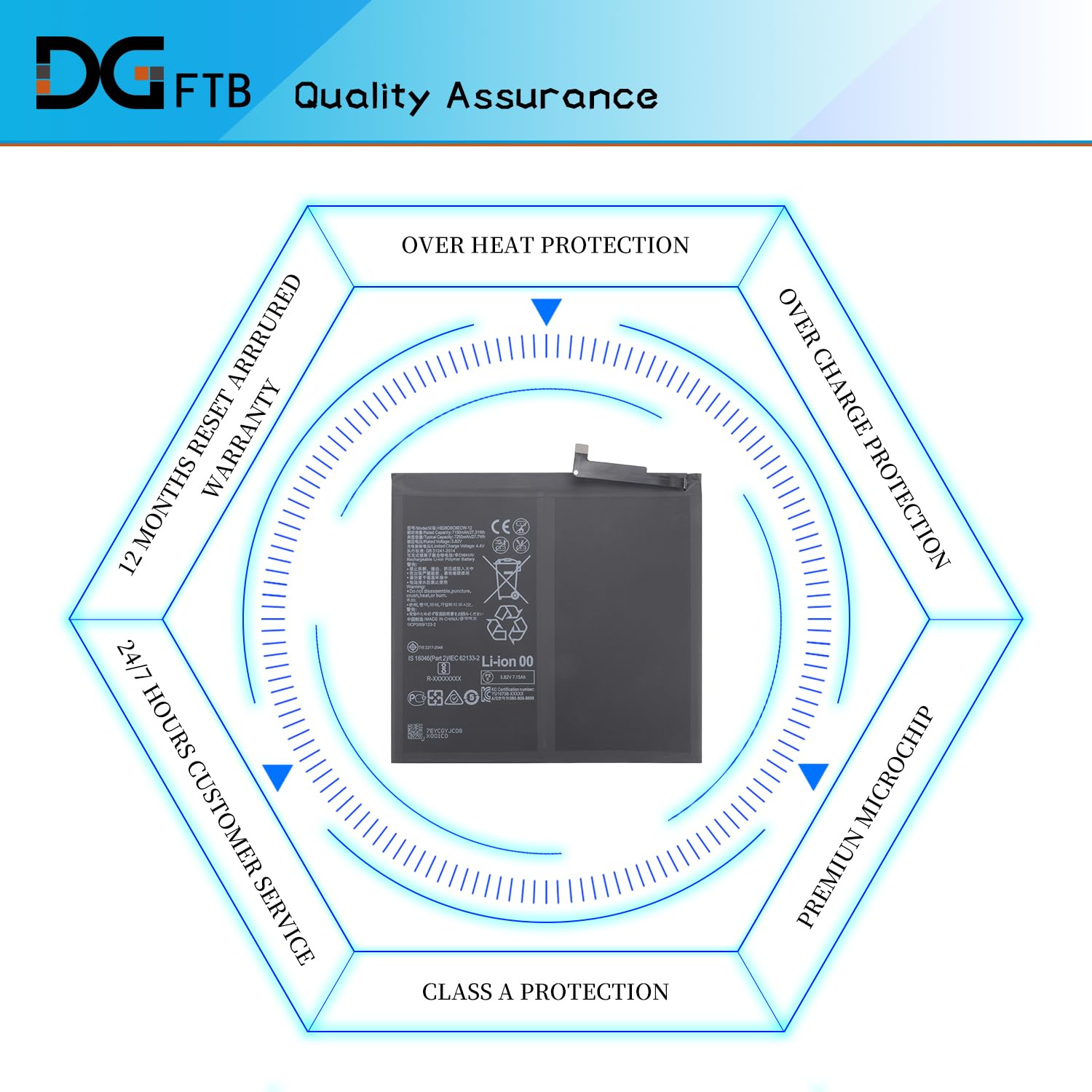 Amazon.com: HB28D8C8ECW-12 Tablet Battery for Huawei MatePad 10.4