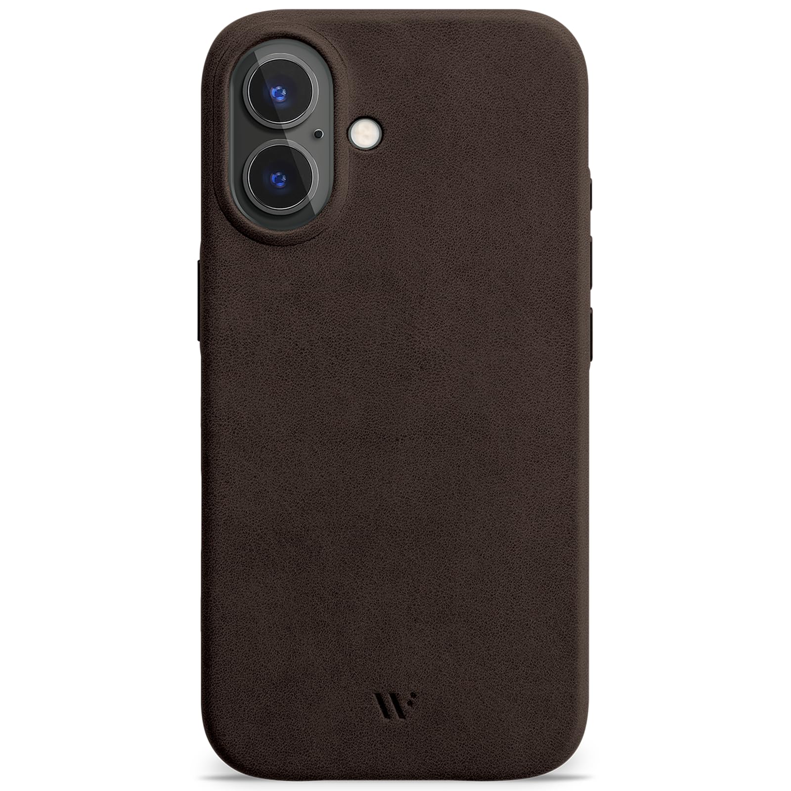 WIIUKA Funda para iPhone 17, piel de Alemania, funda de piel extrafina, funda premium para teléfono móvil, Case, Qi, skiin more, vintage marrón