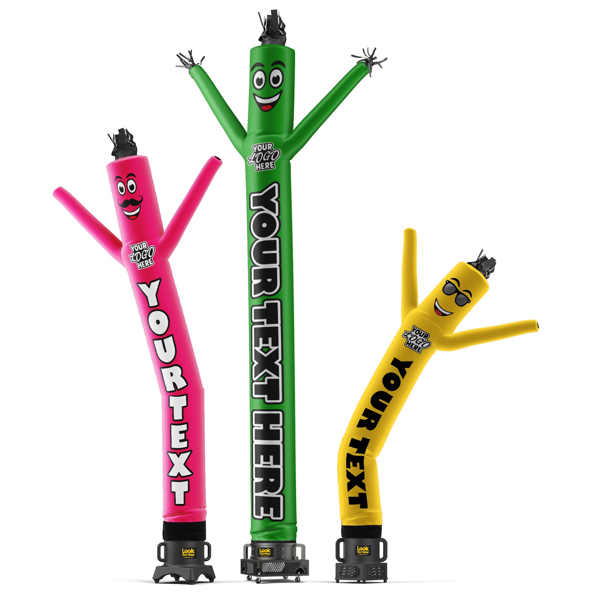 LookOurWay Wacky Waving Inflatable Tube Guy - Custom Air Dancers Advertising Air Inflatables for Business Promotion with Sky Dancer Blower Included -
