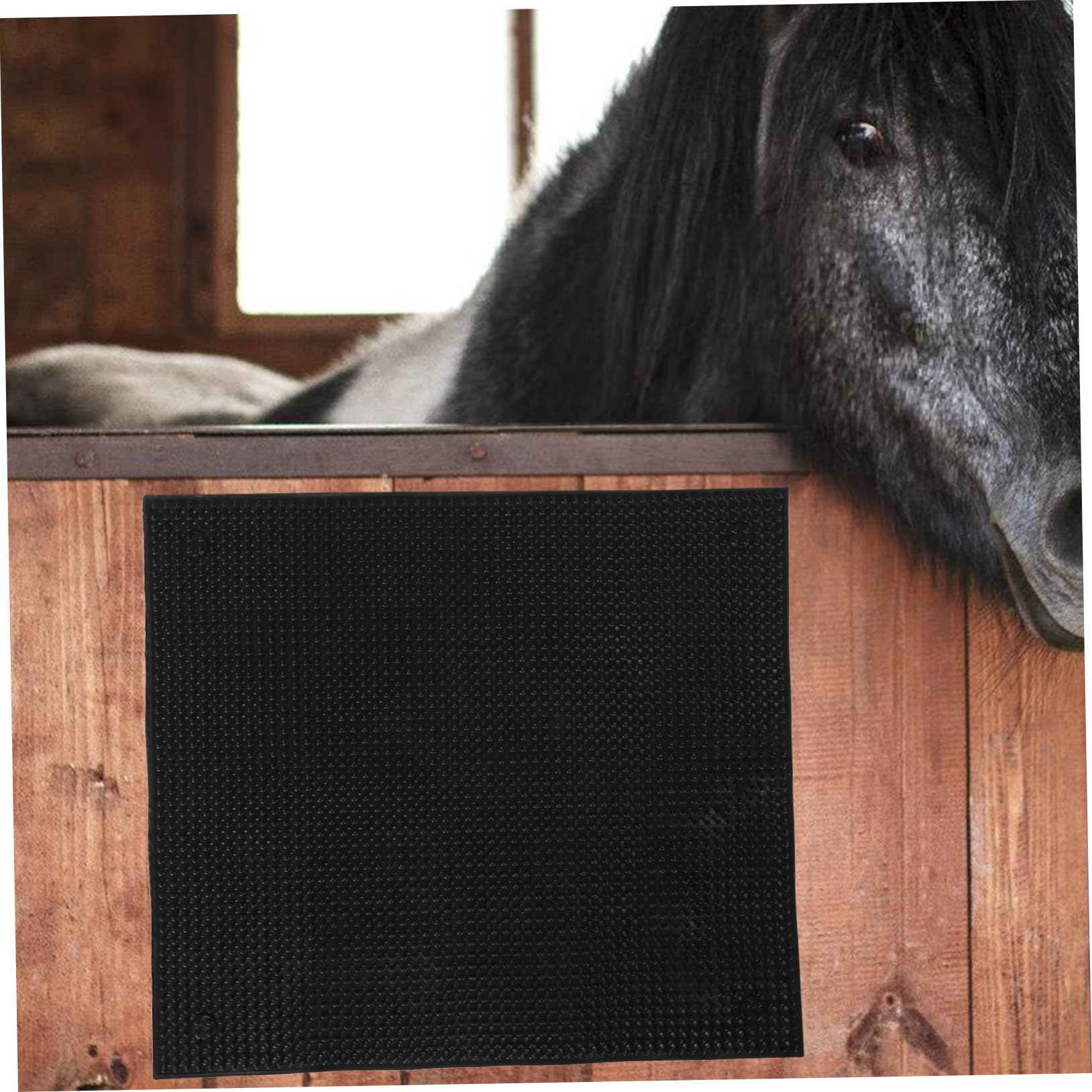 SUPVOX Tappetino Antiprurito per Bovini Setole Morbide Accessorio Resistente per Allevamenti e Stalle Spazzola per Equini e Mucche Facile da Installare