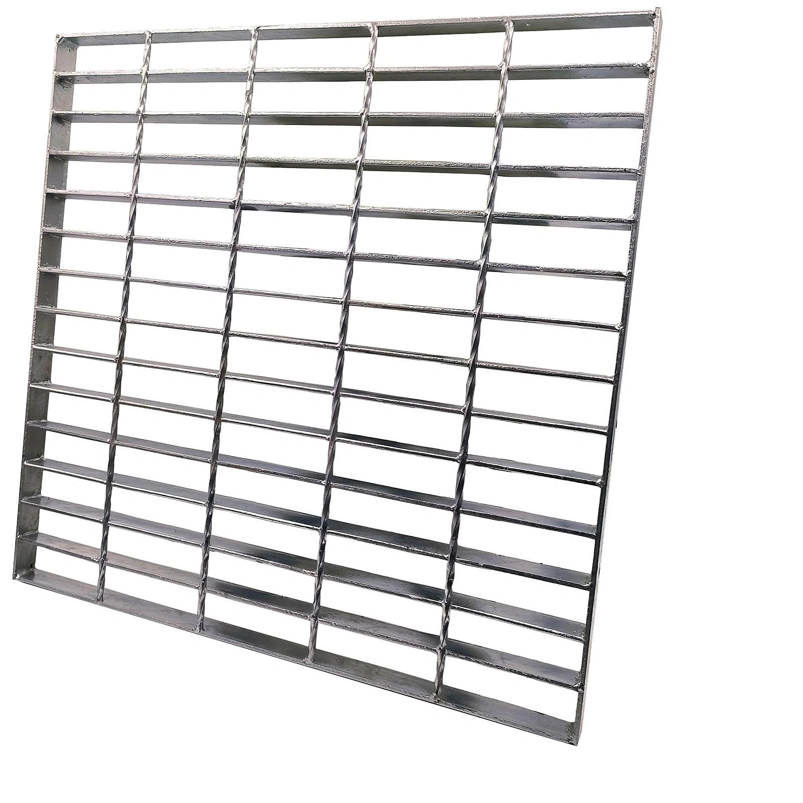 Galvanized Steel Drain Grate, Driveway Channel Cover 22x22 in