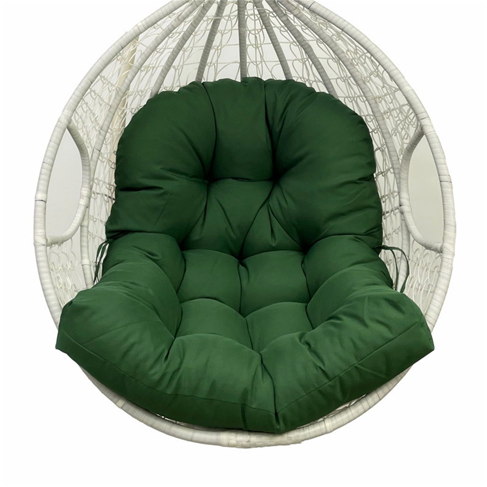 Egg Chair Cushion Replacement for Hanging Egg Chair Waterproof Swing Egg Cushion Cushion Outdoor Hammock Chair Cushion for Patio Garden (47 x 35 Inch, Green)