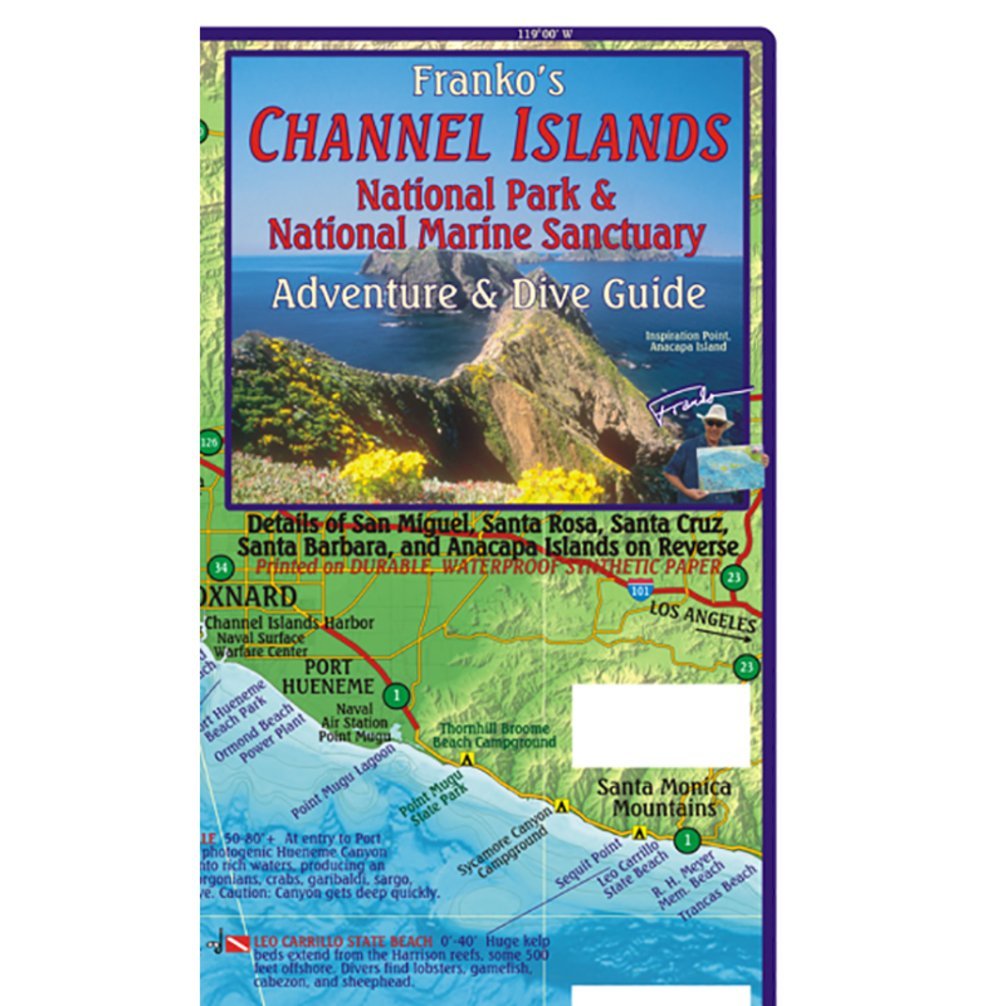 Franko Maps Map FML Ca Channel Islands Guide & Dive