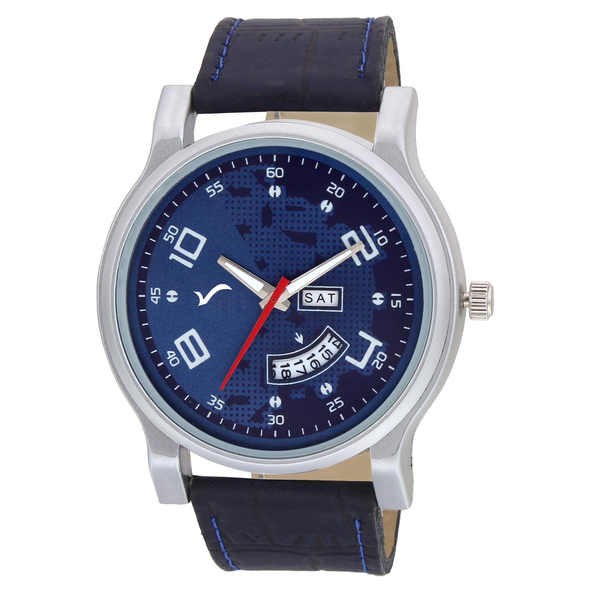 WRIGHTRACK Analogue Mens Watch (Blue Dial Blue Colored Strap) (B07M76Q8YG) Amazon Price History, Amazon Price Tracker