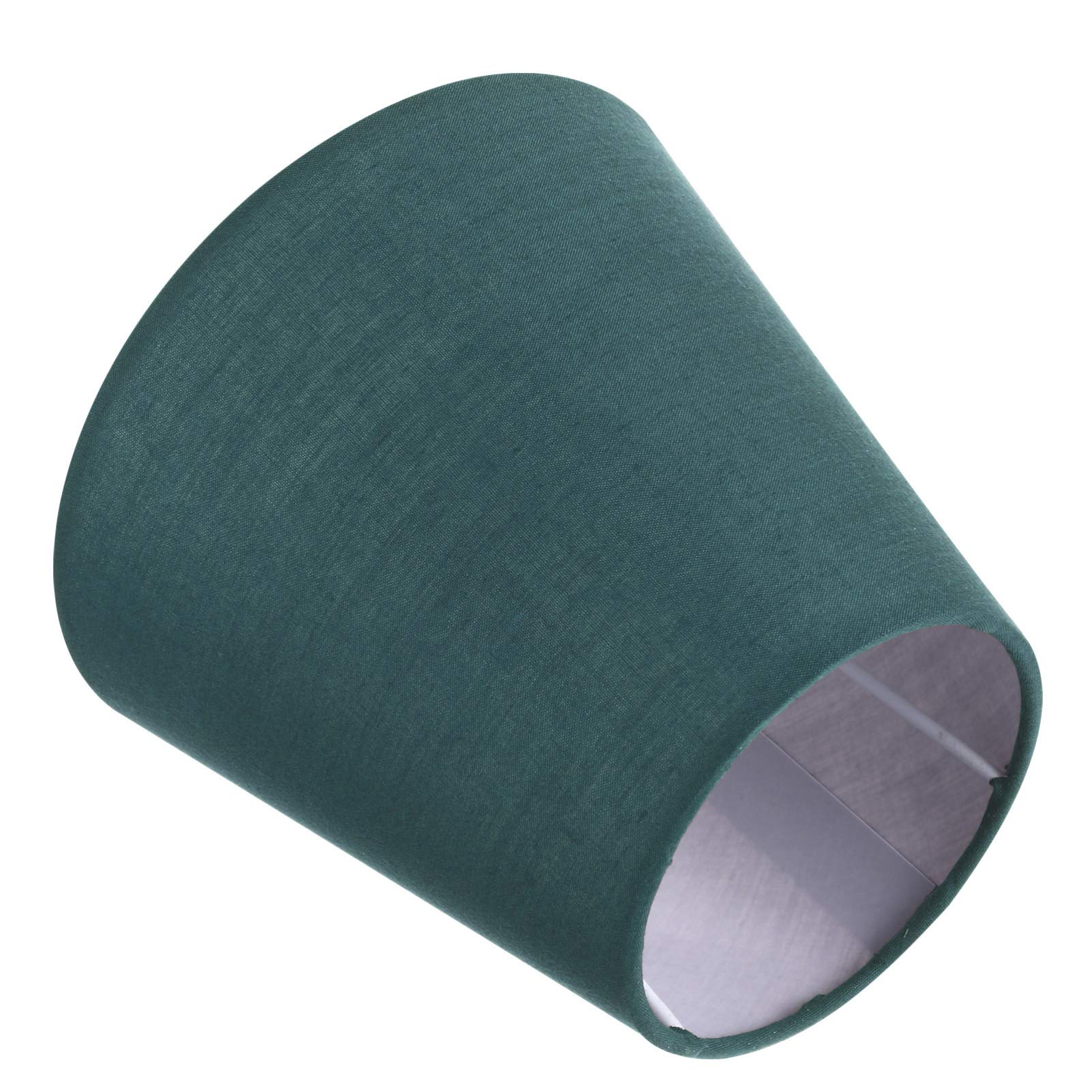 Minkissy Lamp Shade Small Cloth Lamp Cover Chandelier Lamp Shade for Floor Light Table Lamp Replacement (Dark Green)