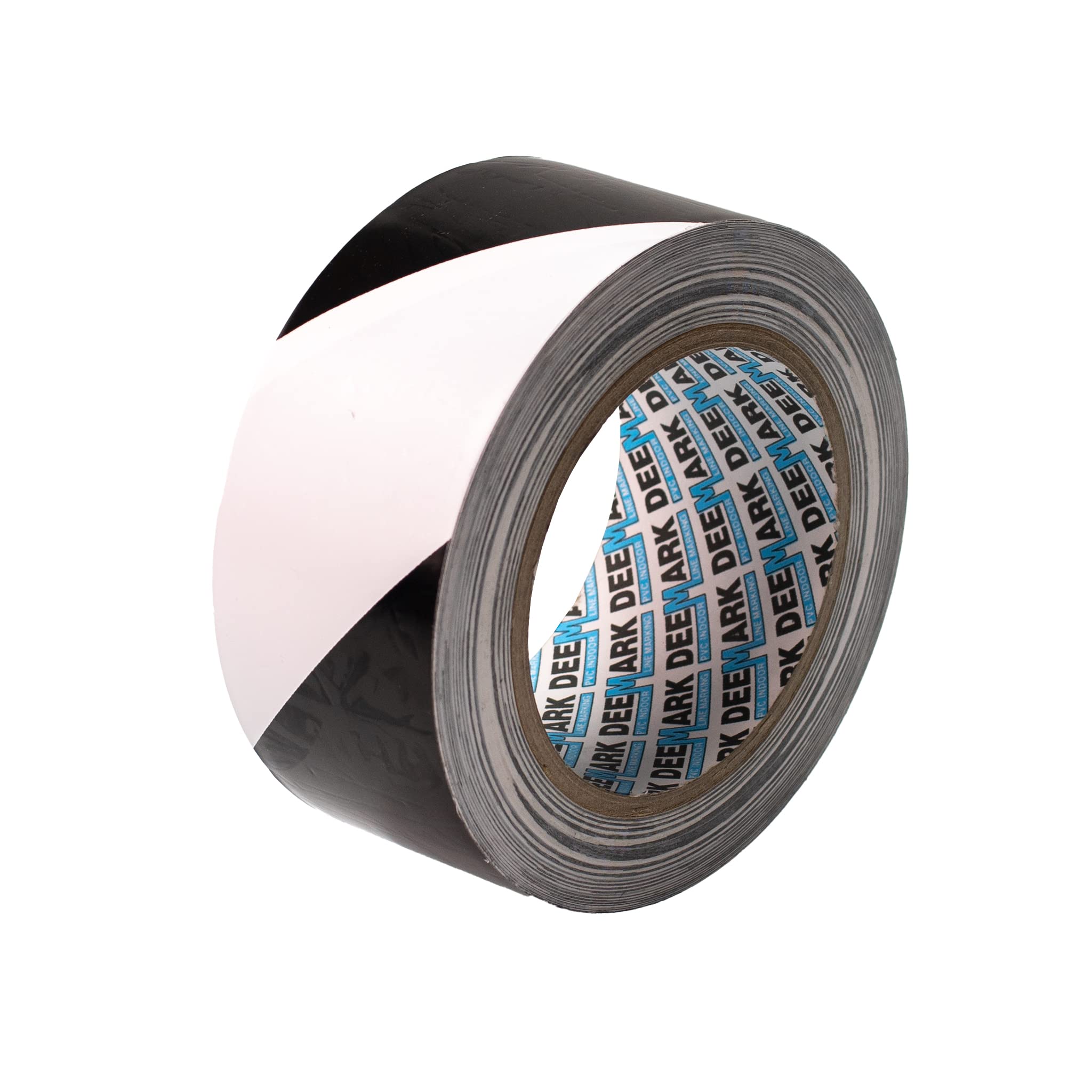 Shadow Foam PVC Floor Marking Tape | Premium Vinyl Safety Marking Tape| For Warehouses, Industry, Shops | 33M Single Roll (Black/White, Single 50mm) โ image 1