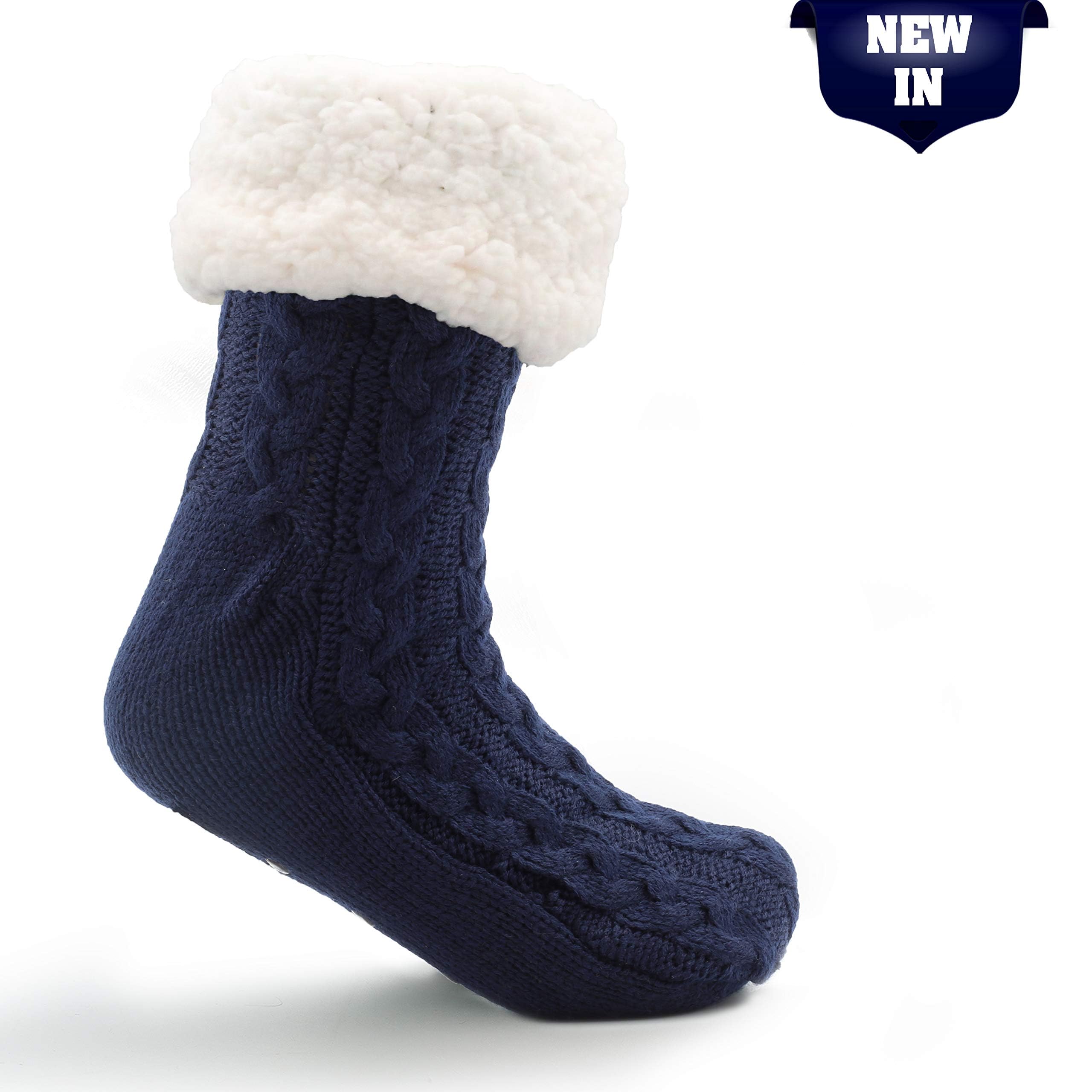 CityComfort Calcetines Hombre Antideslizantes con Forro Polar