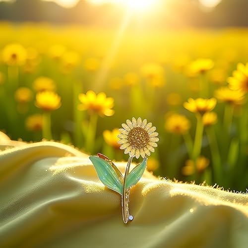 Miniatura 5 de Pinzas para el cabello con diseño de girasol, elegantes pinzas antideslizantes para el cabello con forma de flor, pinzas antideslizantes para el