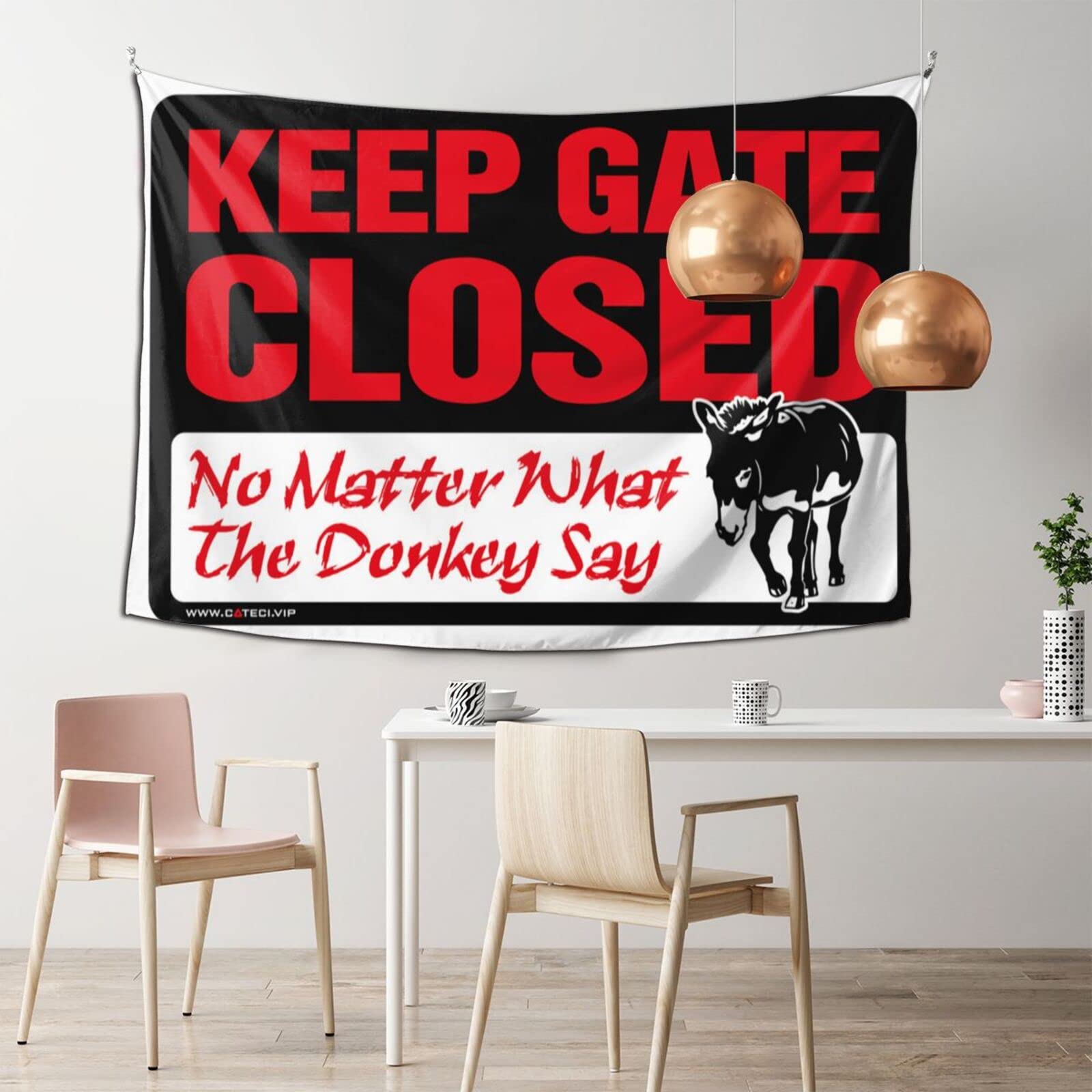 Tapistreys for Room Keep Gate Closed No Matter What The Donkey Say Tapestry Urban Outfitters Tapestry Aesthetic Stuff (Size : 100X150CM)