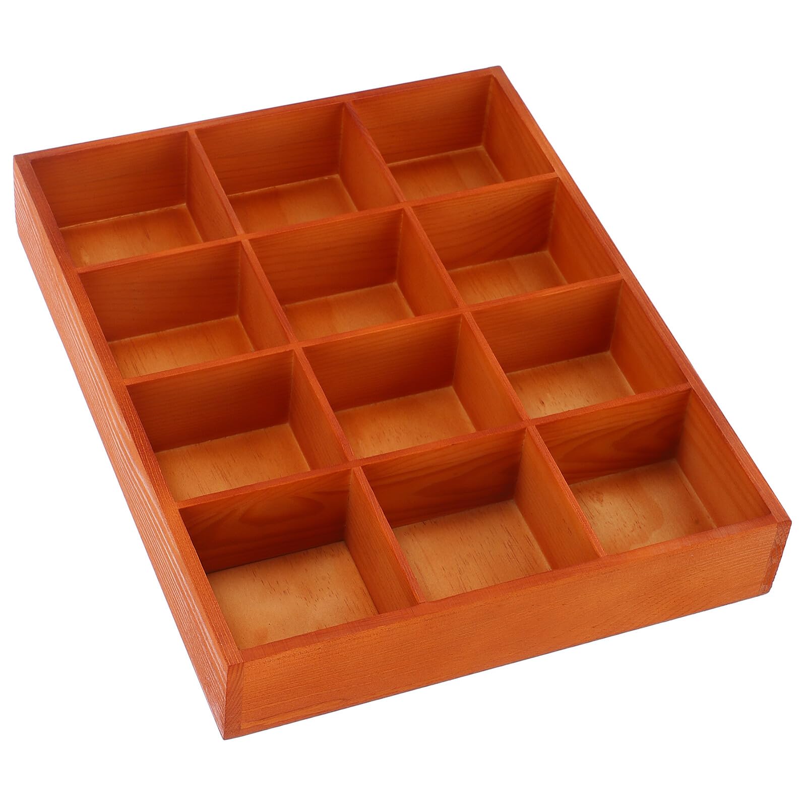 Baluue Schubladenorganizer im Kleiderschrank für Socken und Unterwäsche für Schnellen Zugriff mit 12 Fächern Holz Multifunktionaler Organizer Modernes Design