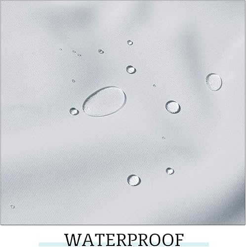 Miniatura 5 de RYB HOME Cortinas para exteriores para patio  2 paneles desmontables con parte superior adhesiva para exteriores, impermeables, opacas, privacidad,