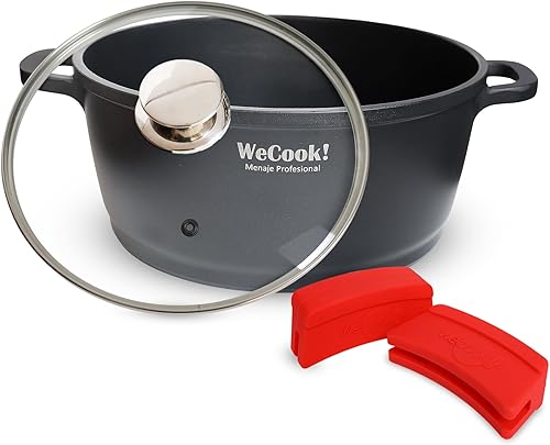 Miniatura 4 de WECOOK! Ecostone - Cacerola de alta inducción con tapa de cristal, 6.3 in, antiadherente, XTRA DUPON, ecológica, libre de ácido perfluorooctanoico