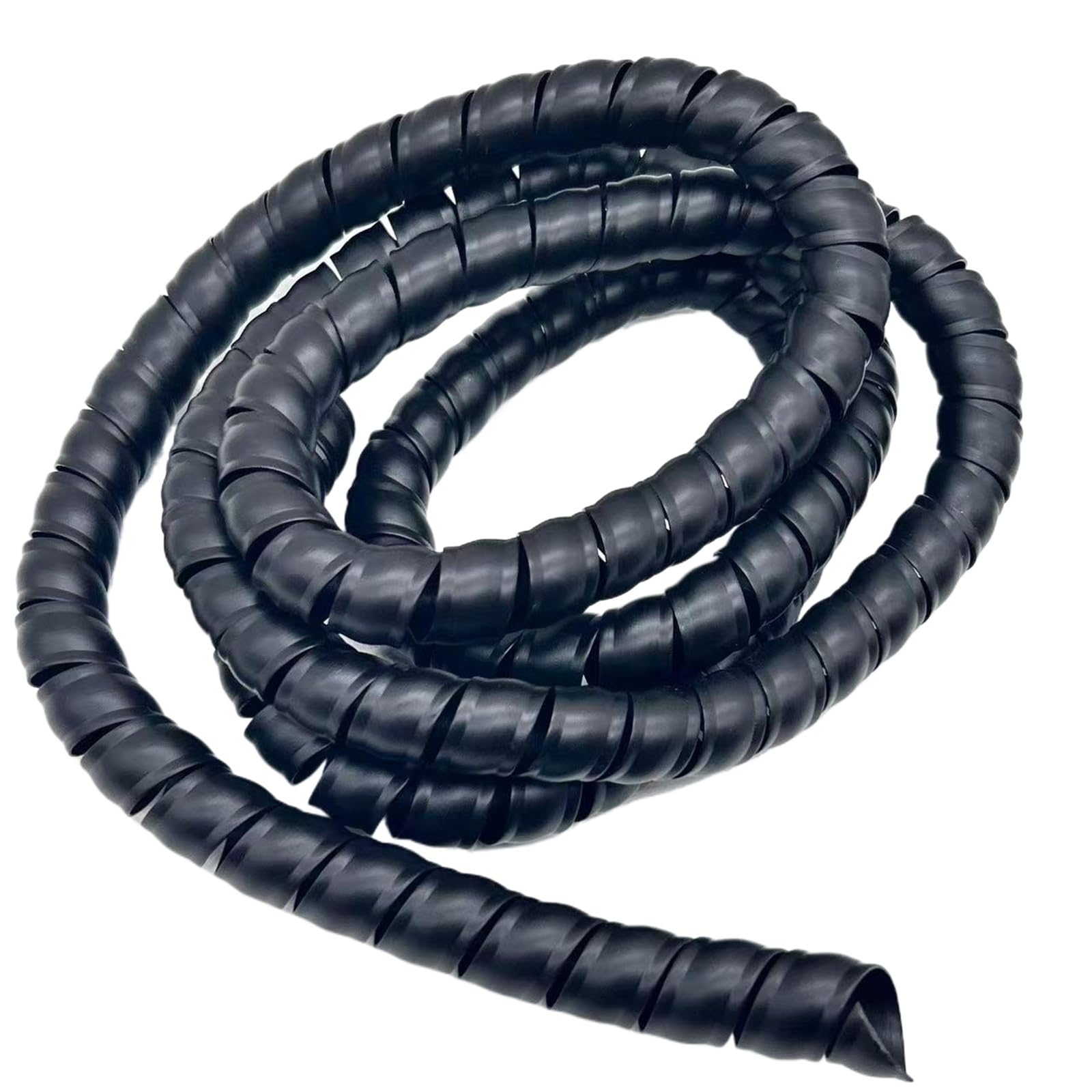 Wąż hydrauliczny 5 metrów, spirala metalowa, średnica wewnętrzna 30 mm do 45 mm, tuleja ochronna do kabli, rur (czarny, ID 42 mm)