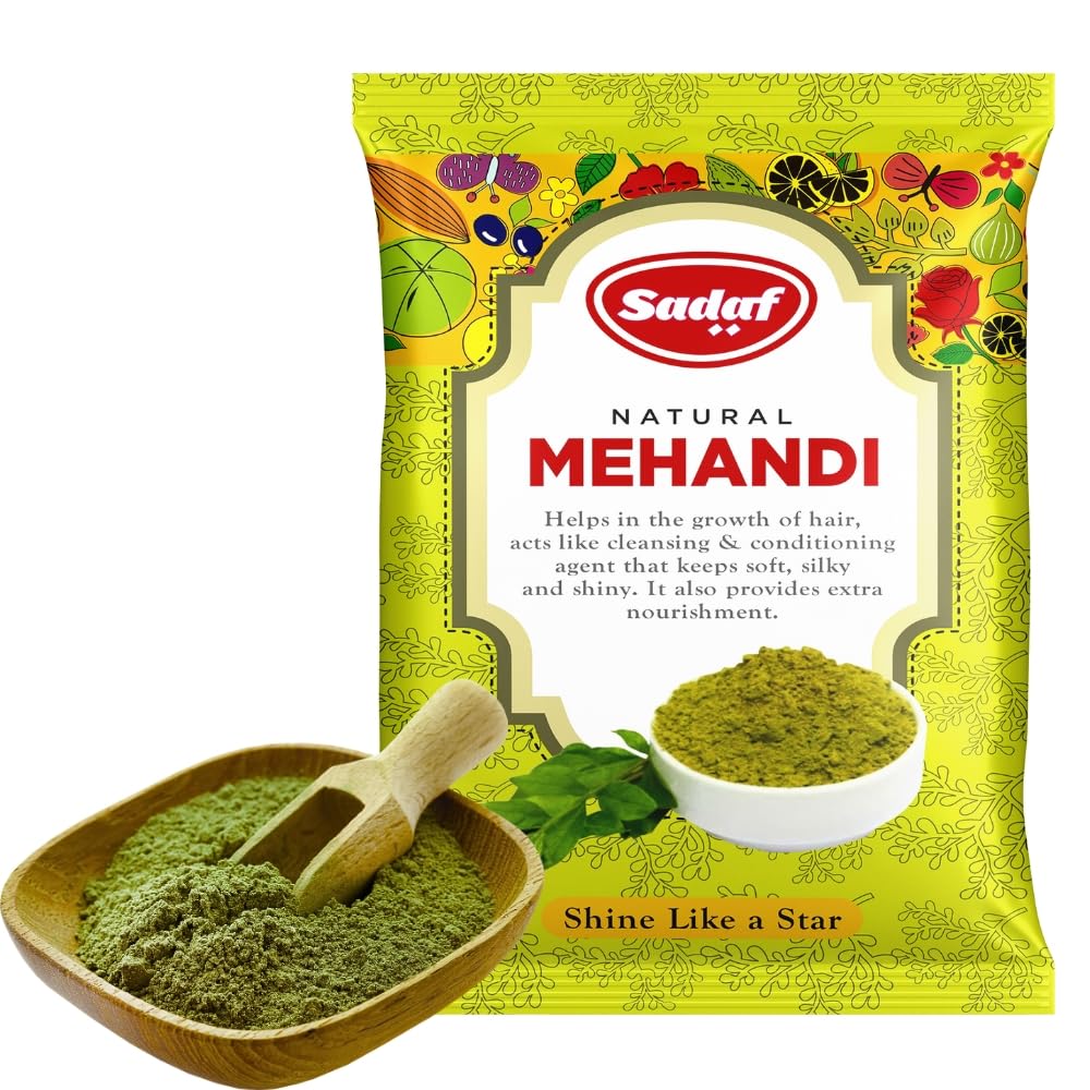 Sadaf Natural Mehandi Henna Powder for Hair Colour Without Chemical, 100% Natural Rajasthani Henna, Imparts Rich Colour on Hair(385 GM)(Double Filtered)-image-27