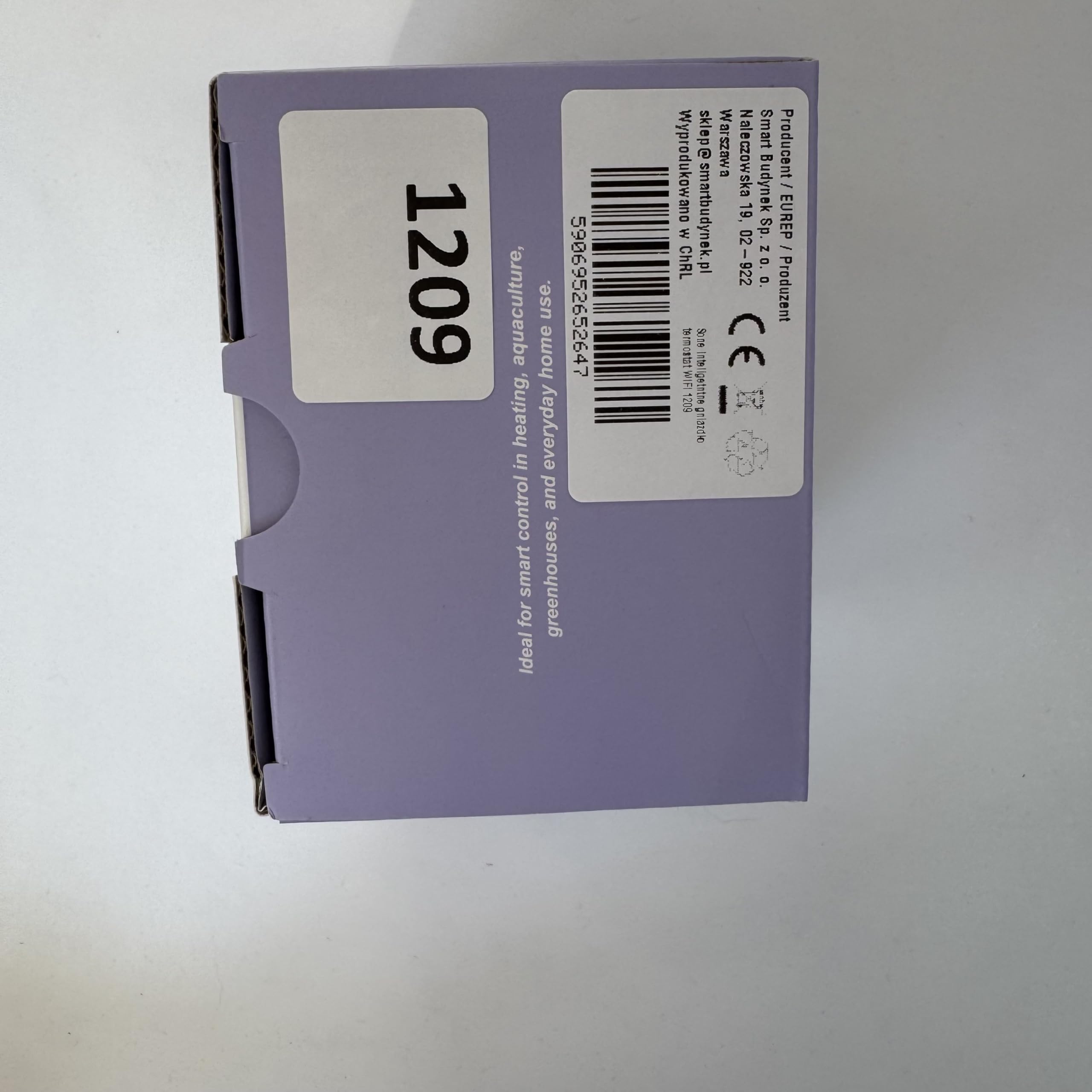 Inteligentne gniazdko termostat Wifi 16A dwa sensory wyświetlacz LED