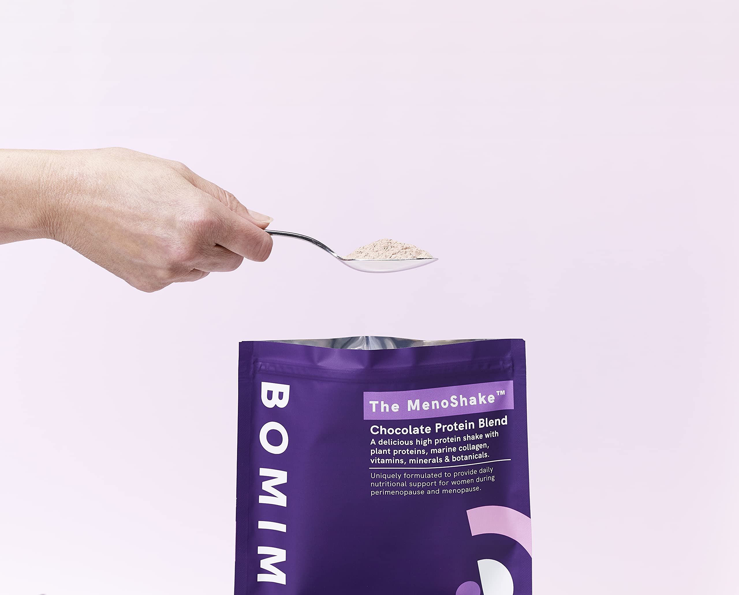 BOMIMO Menoshake Support for Women in Menopause Chocolate Protein