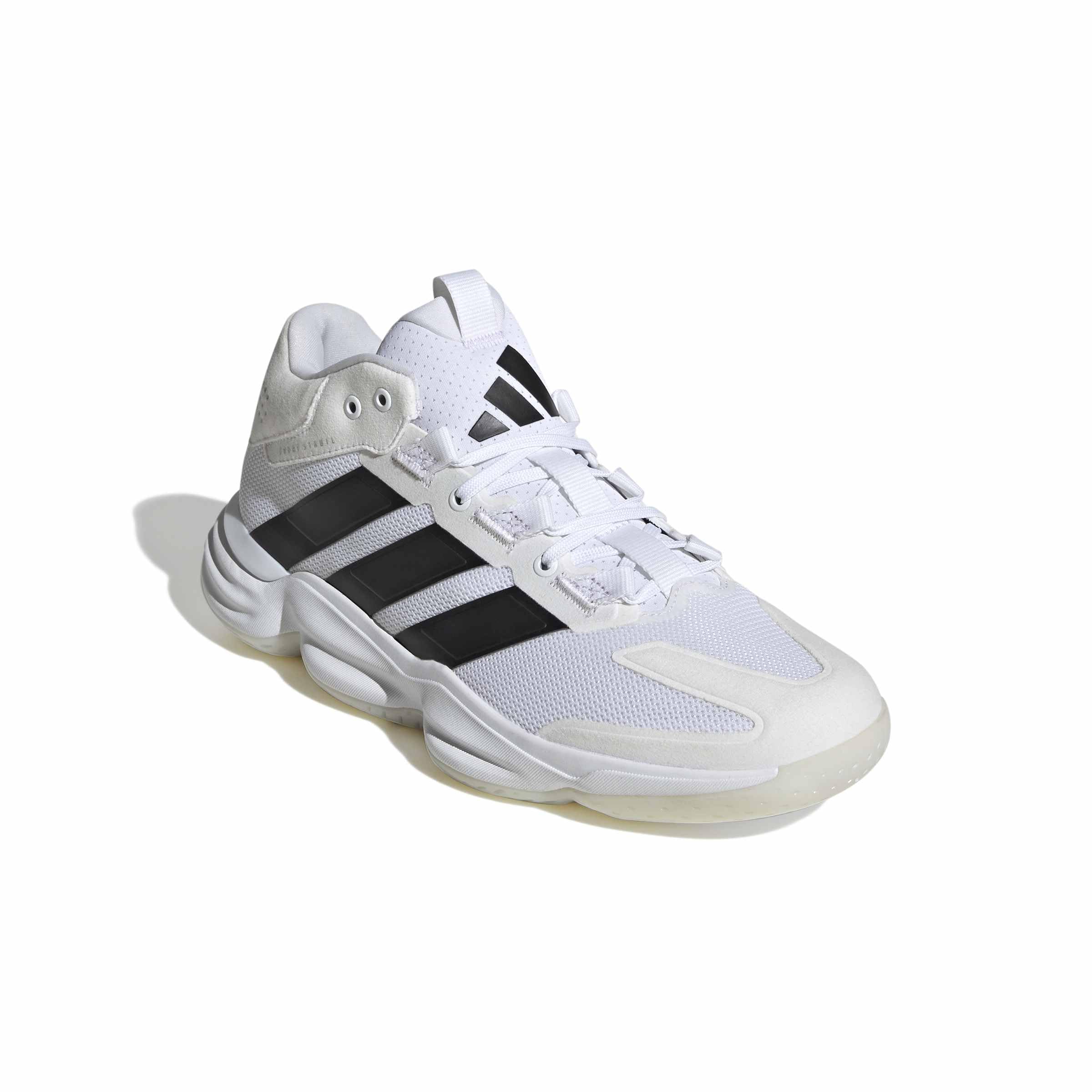 adidas Uomo Courtstabil Indoor Performance Shoes, Ftwr White/Core Black/Ftwr White, 43 1/3 EU
