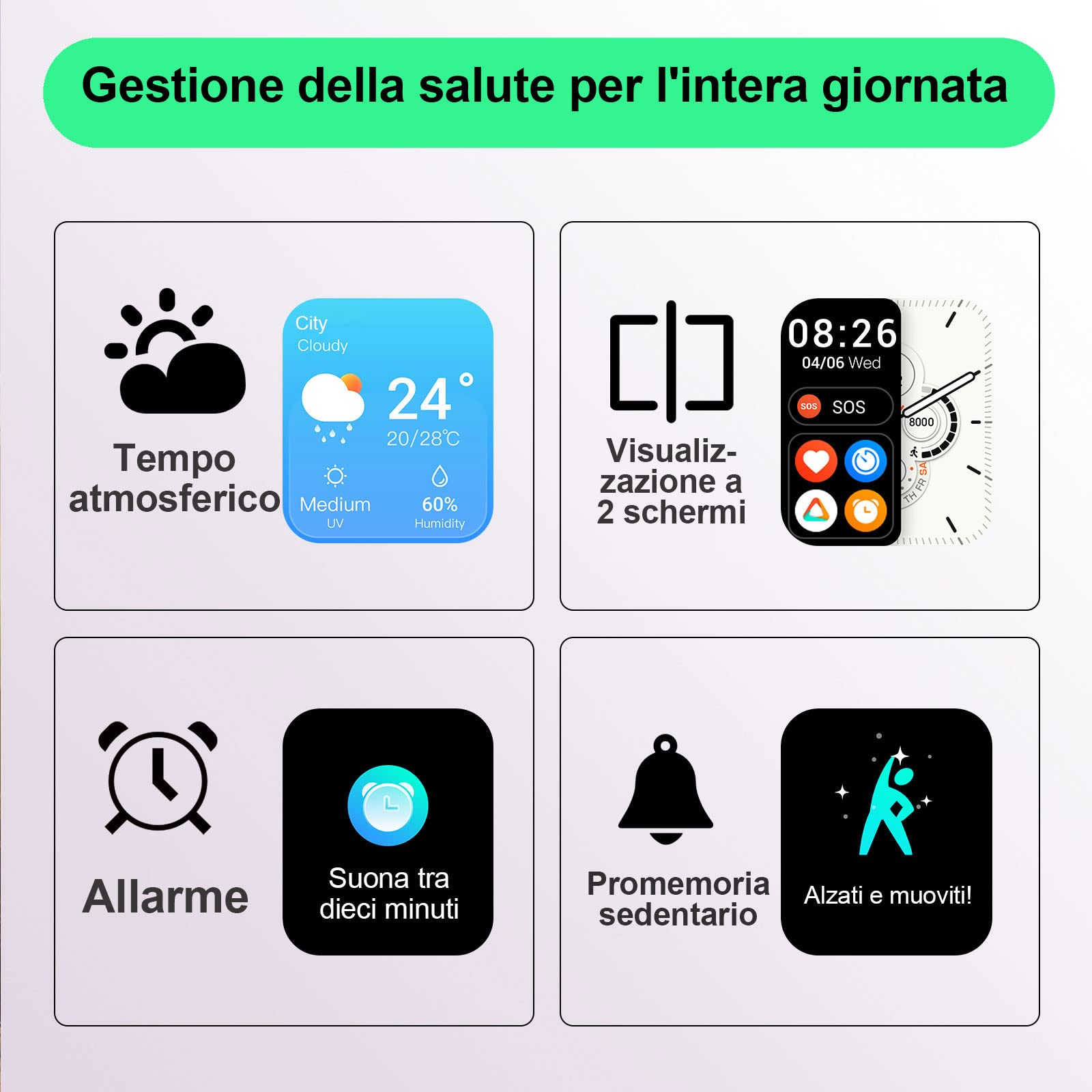 Smartwatch Uomo Donna con Effettua o Risposta Chiamate,1.85" smartwatch che risponde ai messaggi, Impermeabile IP68, Smart Watch con Monitoraggio del SpO2/Sonno/Contapassi per IOS/Android (Grigio)