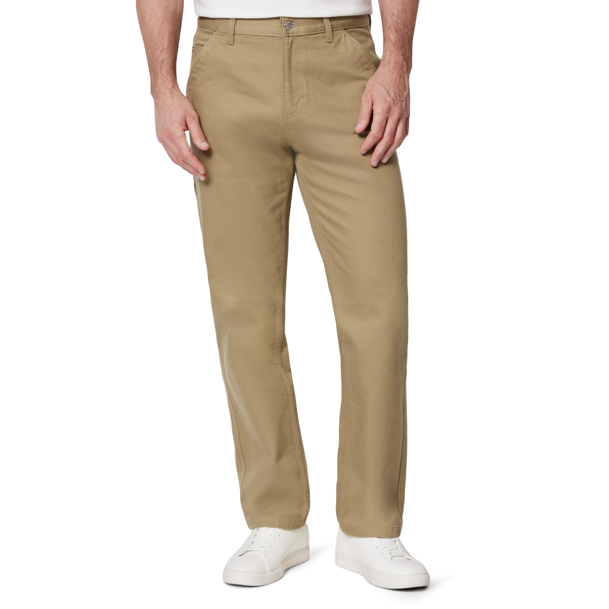 Amazon Essentials Men's Rigid Relaxed-Fit Workwear Carpenter Jeans, Mushroom Brown, 40W