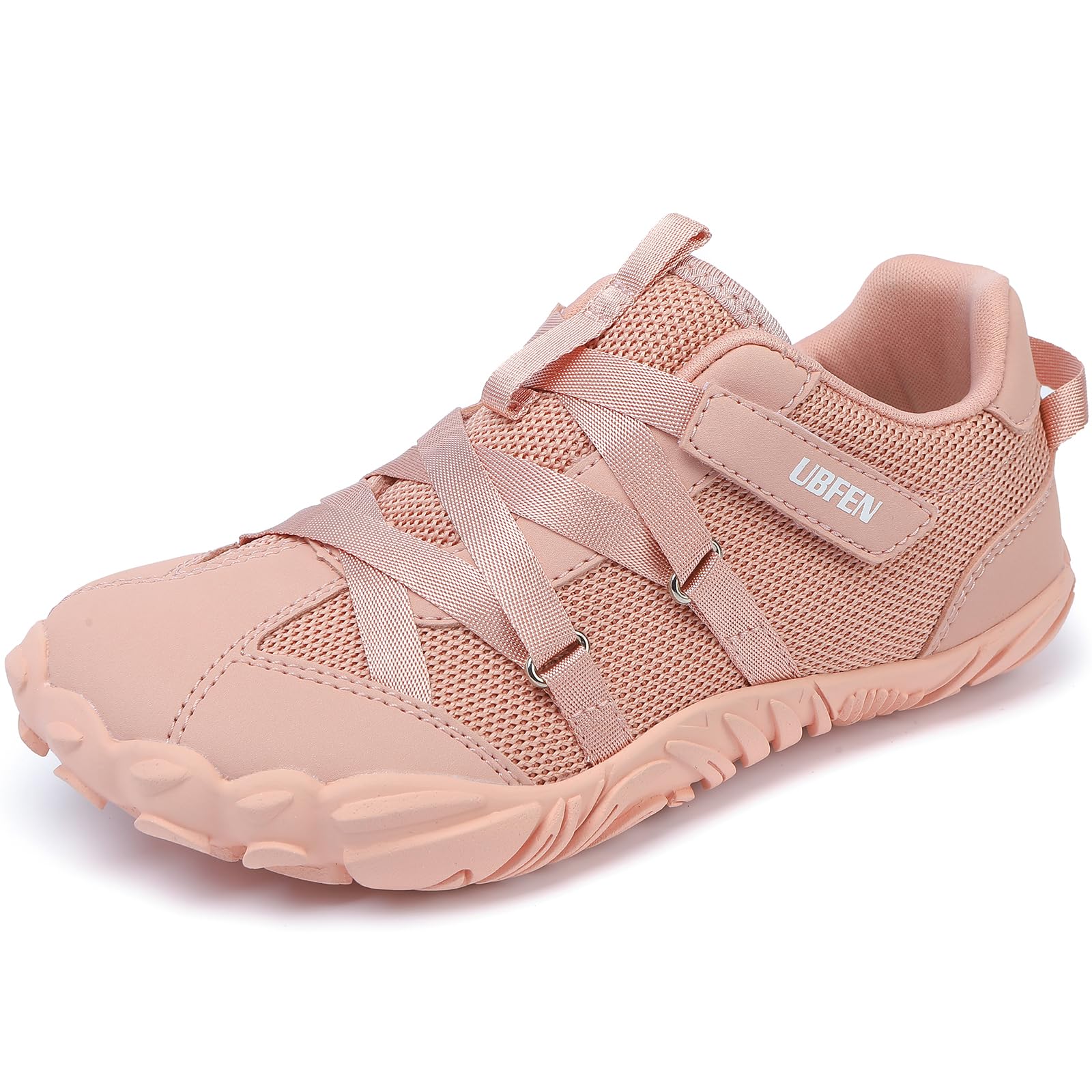 UBFEN Girls Barefoot Shoes Zero Drop Wide Toe Box Kids Boys Sneakers