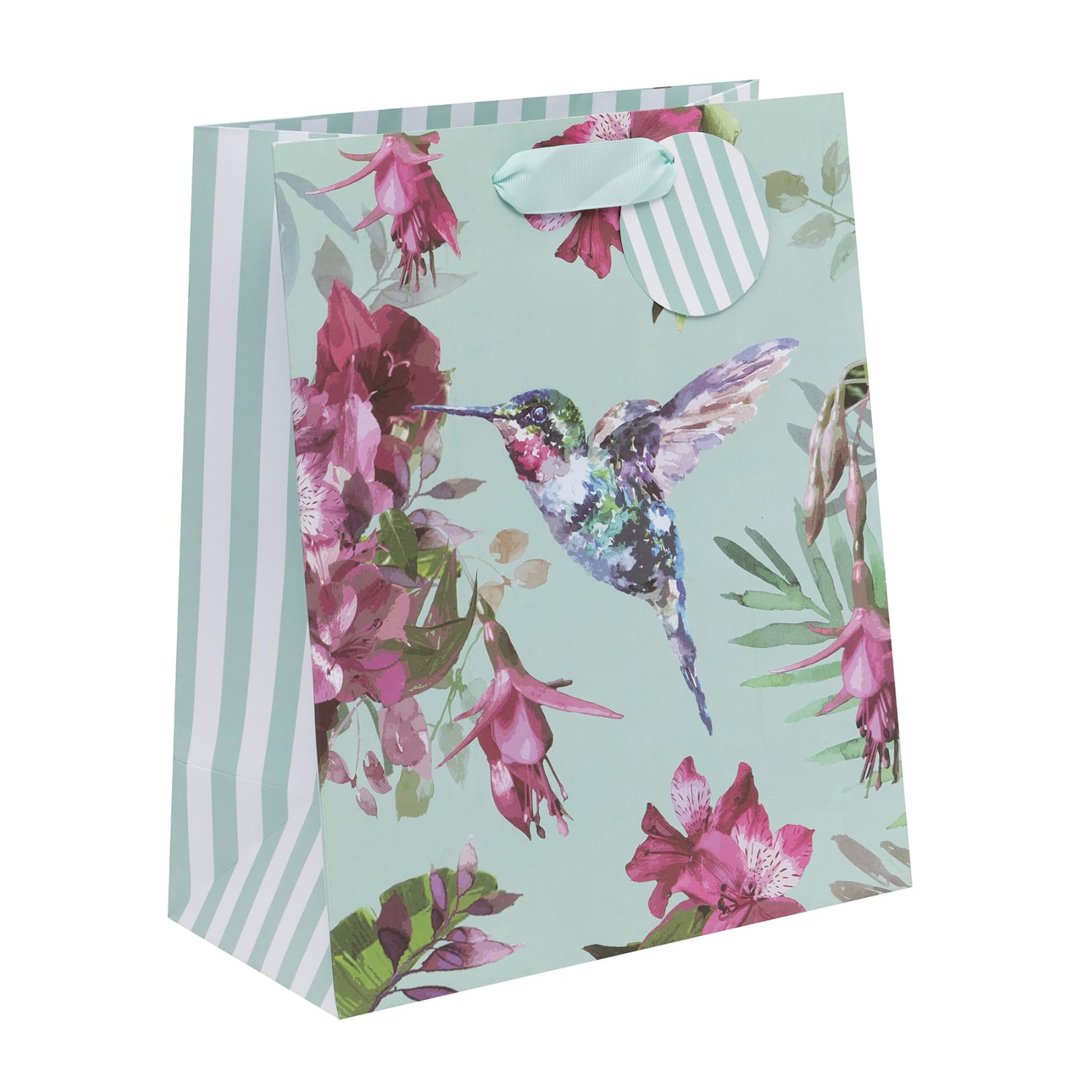 Ballyhoo Large Hummingbird Gift Bag, For Birthdays and Other Celebrations, 31.5 x 26 x 13.5 cms, Multi-Coloured