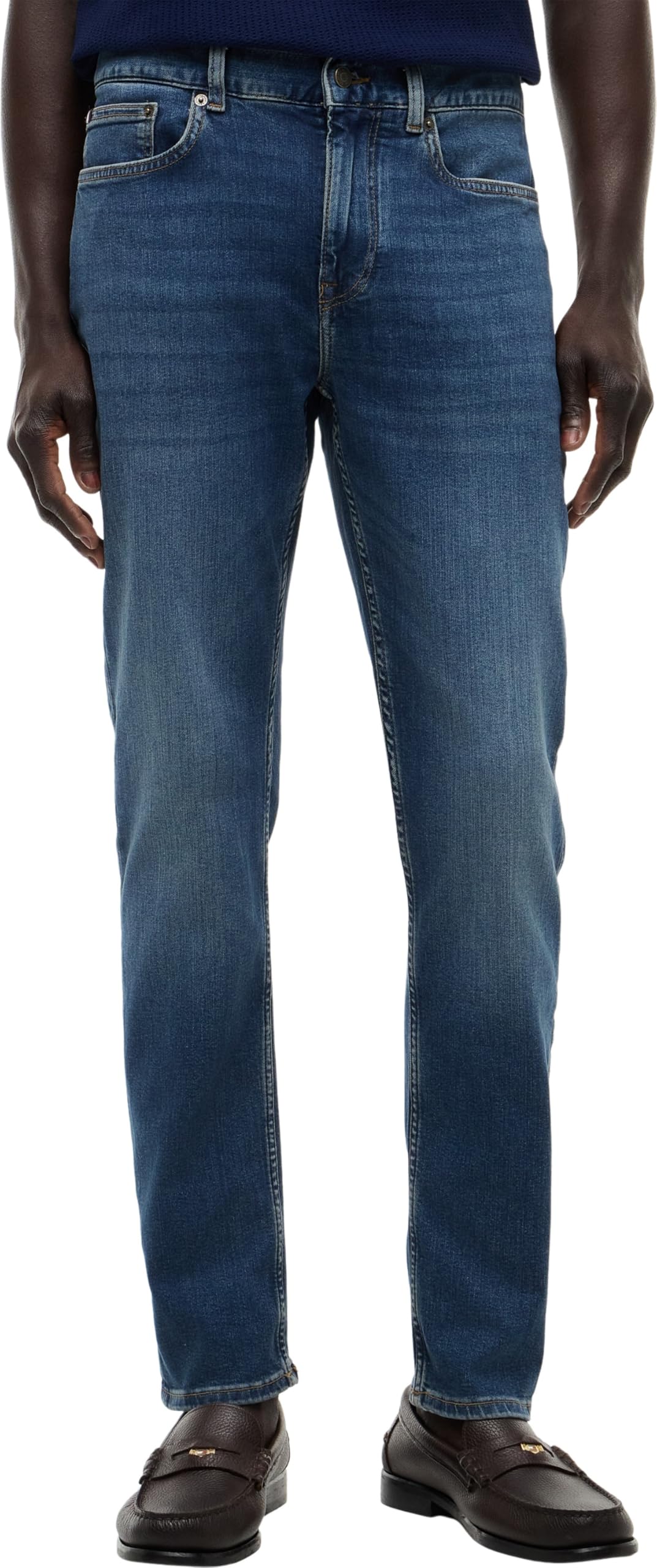Tommy Hilfiger Herren Jeans Hose Bleecker Slim Fit