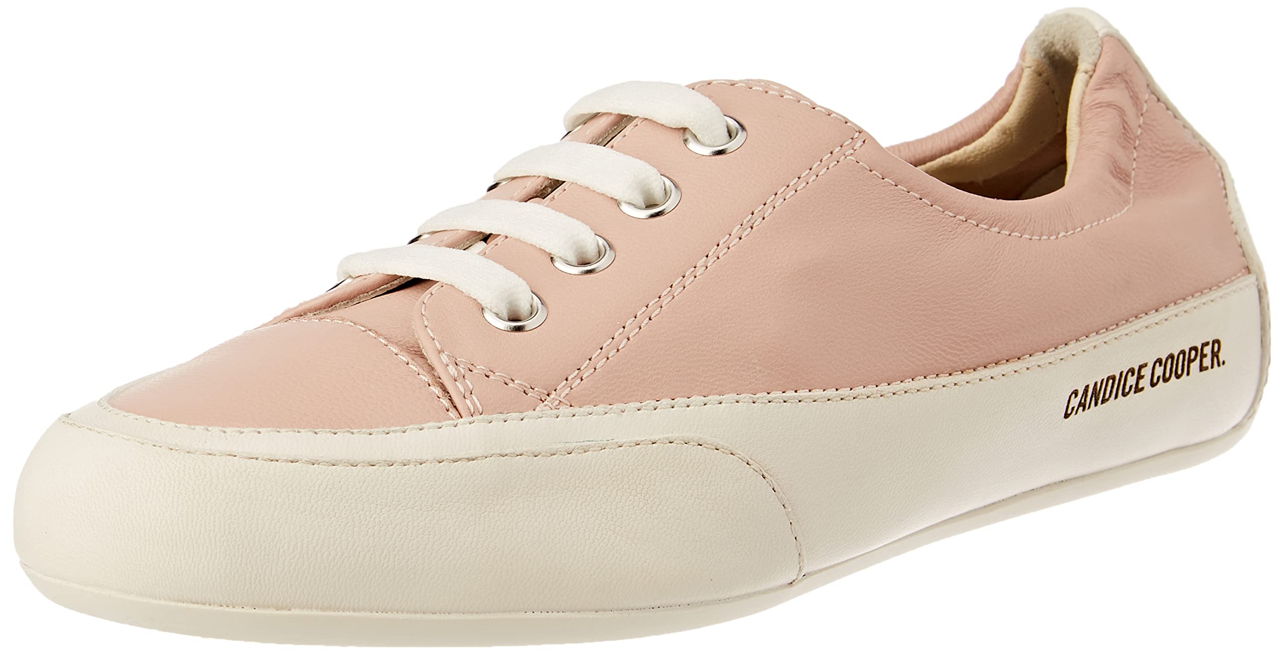 Candice Cooper Rock 4 Vintage Leather Sneakers, Pink, 4 UK