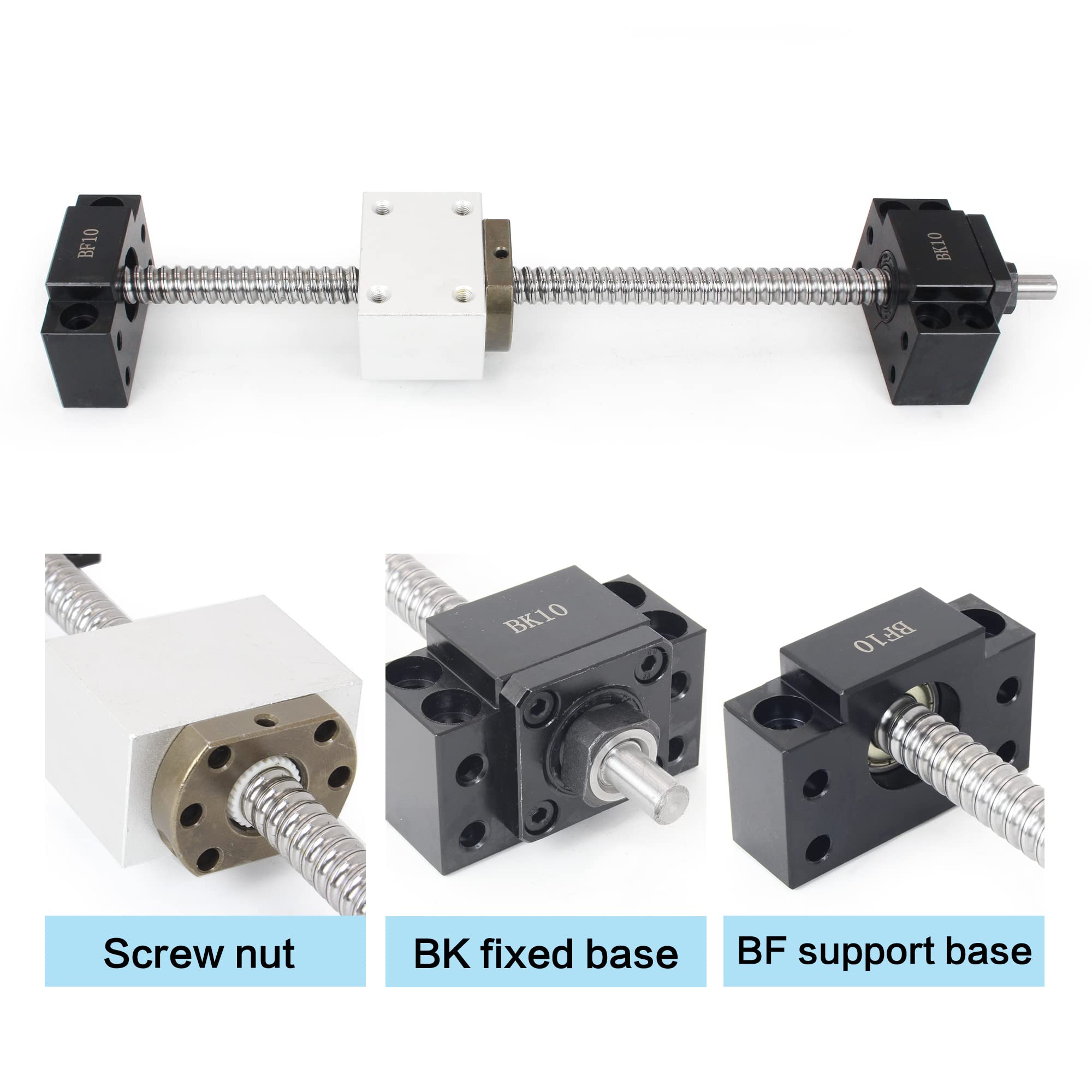 Buy RATTMMOTOR SM1204 SFU1204500mm /19.69in Length Ballscrew with Ball