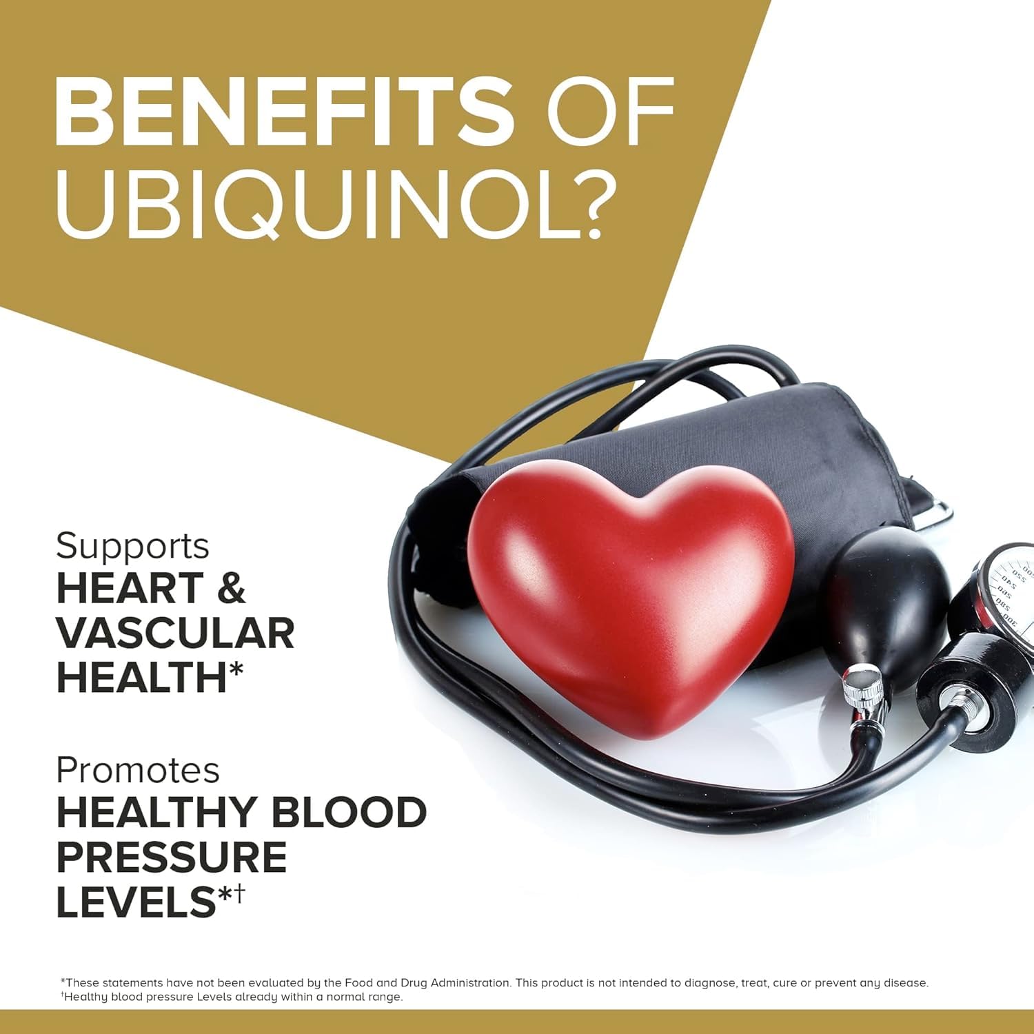 Qunol Ubiquinol CoQ10 100mg Softgels, ubiquinolo - Forma attiva del coenzima Q10, antiossidante per la salute del cuore, livelli di pressione sanguigna sani, utile per gli utenti di statine, 60