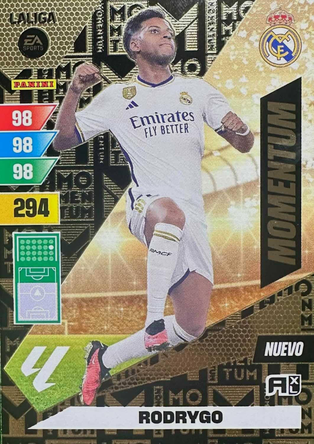 Panini Rodrygo NUEVO Momentum Adrenalyn XL 2023-2024 La Liga