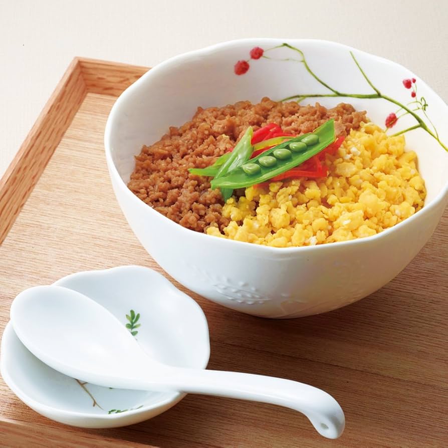 Amazon.co.jp: NARUMI(ナルミ) 丼セット 里花暦(さとはなごよみ