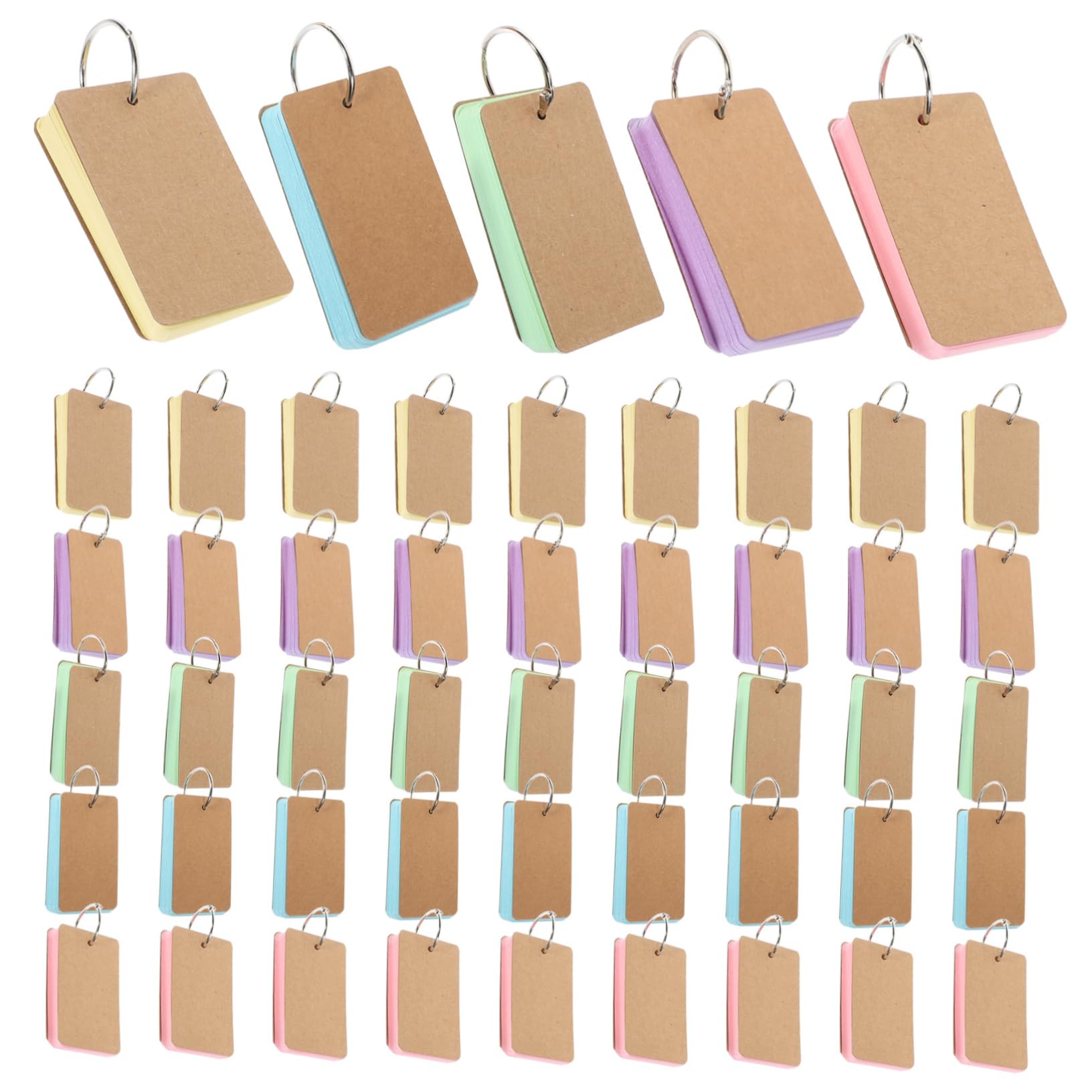 5 Stück 5 Lernkarten Leer Leere Karten Mini-karteikarten Wortnotizkarten Diy-karten Leere Wortschatzkarte Leere Karteikarten Blankokarten Für Die Kartenherstellung Kraftkarton