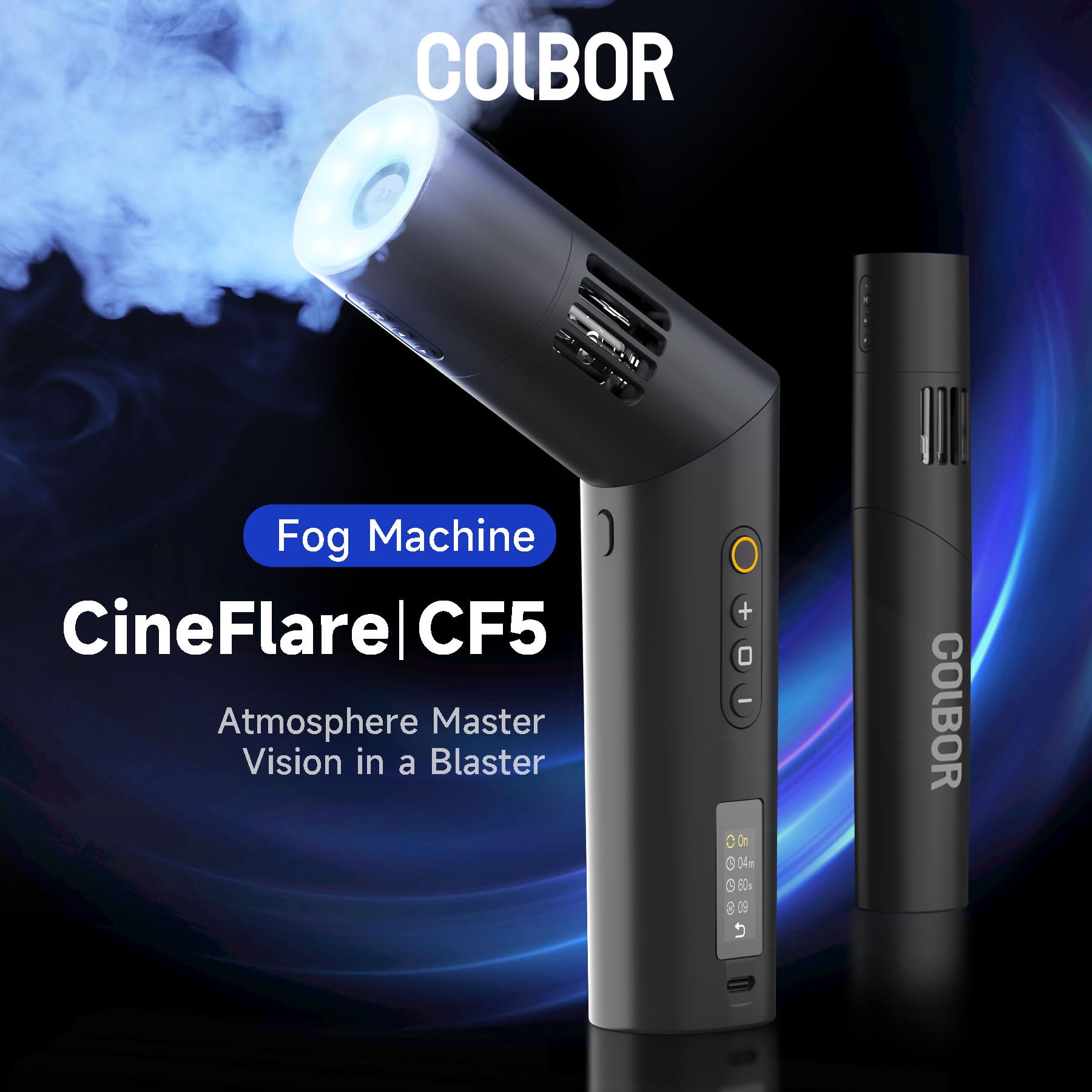 Amazon | COLBOR CF5フォグマシン 撮影用 40W高出力 60°角度調整