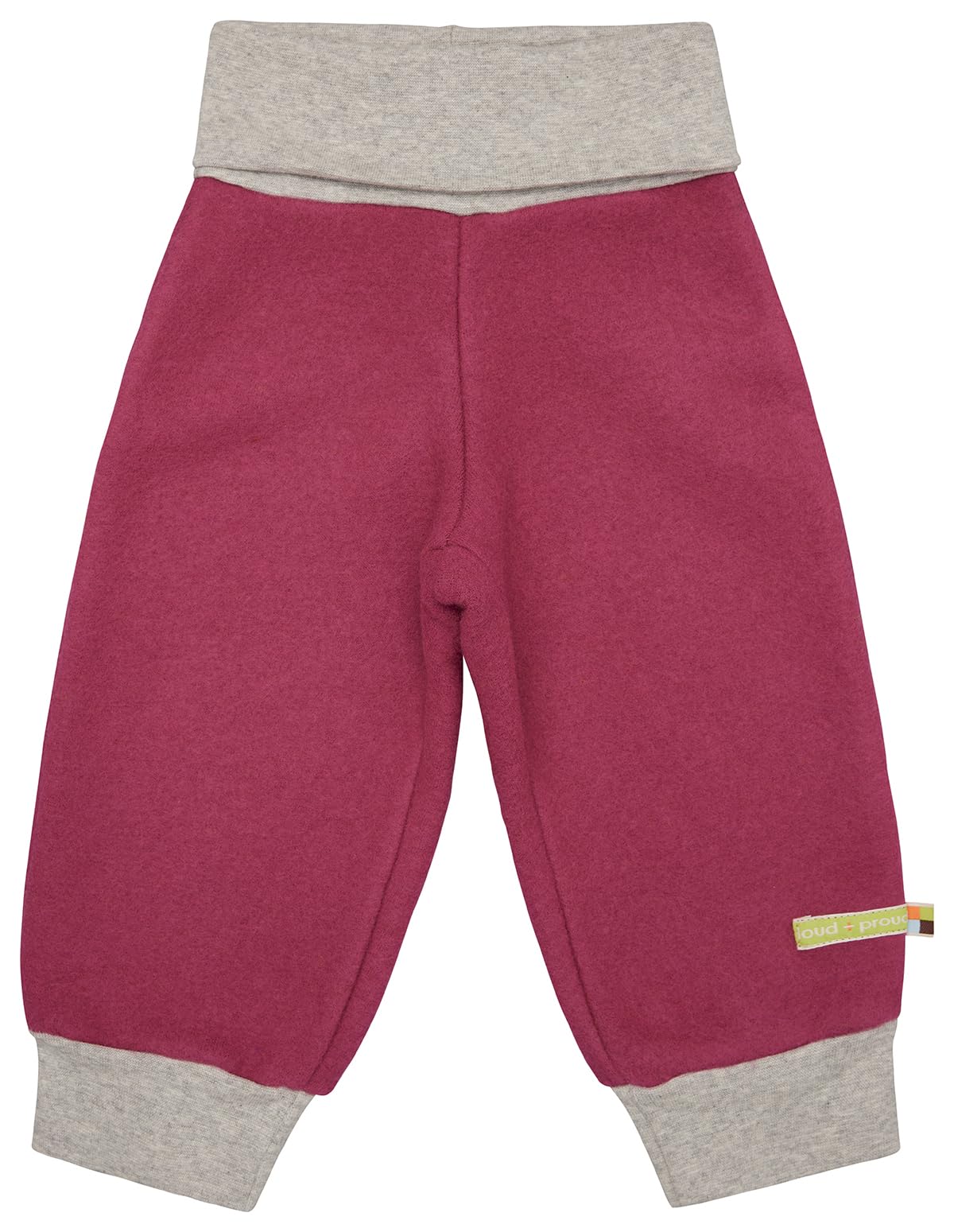 Loud + Proud Mädchen Freizeithose Wollfleece, GOTS Zertifiziert
