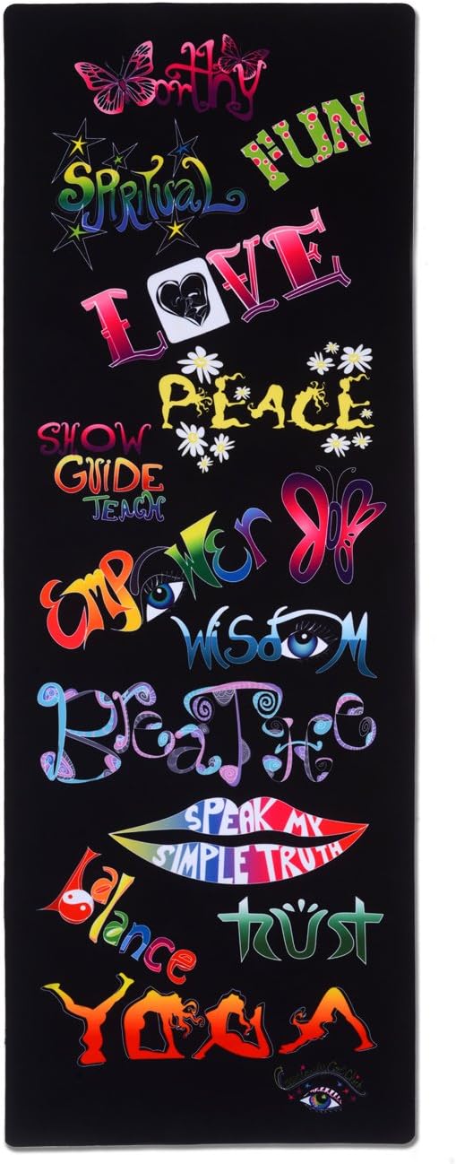 Combo Yoga Mat/Towel. All-in-one for convenient, slip-resistent workouts. Plus "ASPIRE" to inspire. 100% eco-friendly and machine washable. Great for Hot Yoga, Bikram, and Pilates. The more you sweat the grippier the Mat gets!!