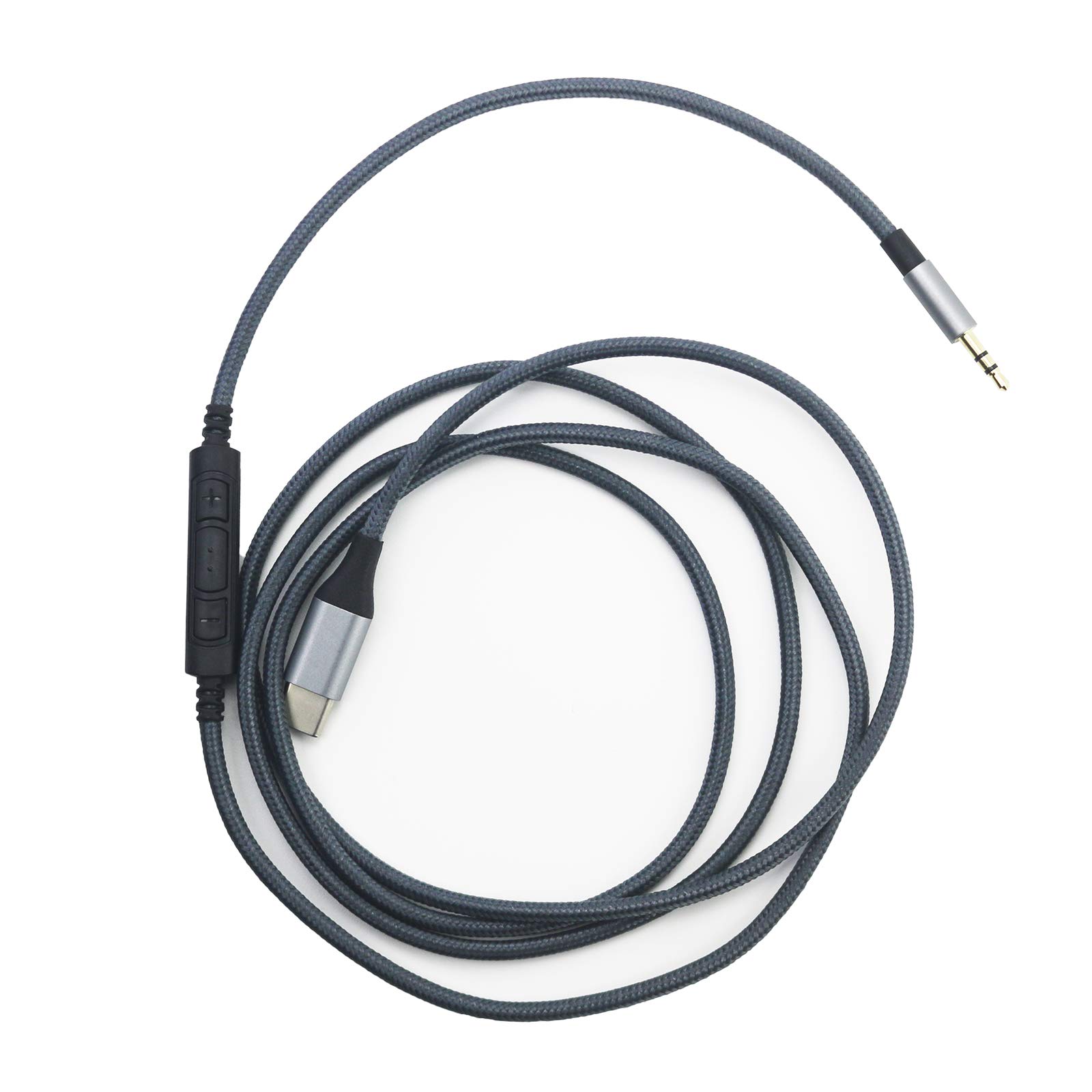 USB C to 2.5mm Audio Cable Compatible with Bose 700, QC35 QC35ii QC45 Headphone, Remote Volume Mic Compatible with Samsung Galaxy, for Oneplus Android Phone