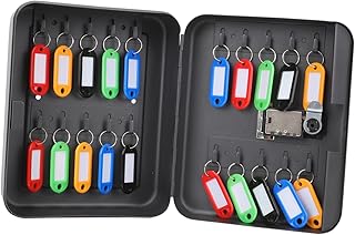 STOBOK 1 Set Box Key Box Custom Labels Plastic Storage Box Outdoor Receptacle Box Plastic Storage Organizer 20 Slots Key Box Cell Phone Lock Key Security Box Key Cards Key Code Box Steel