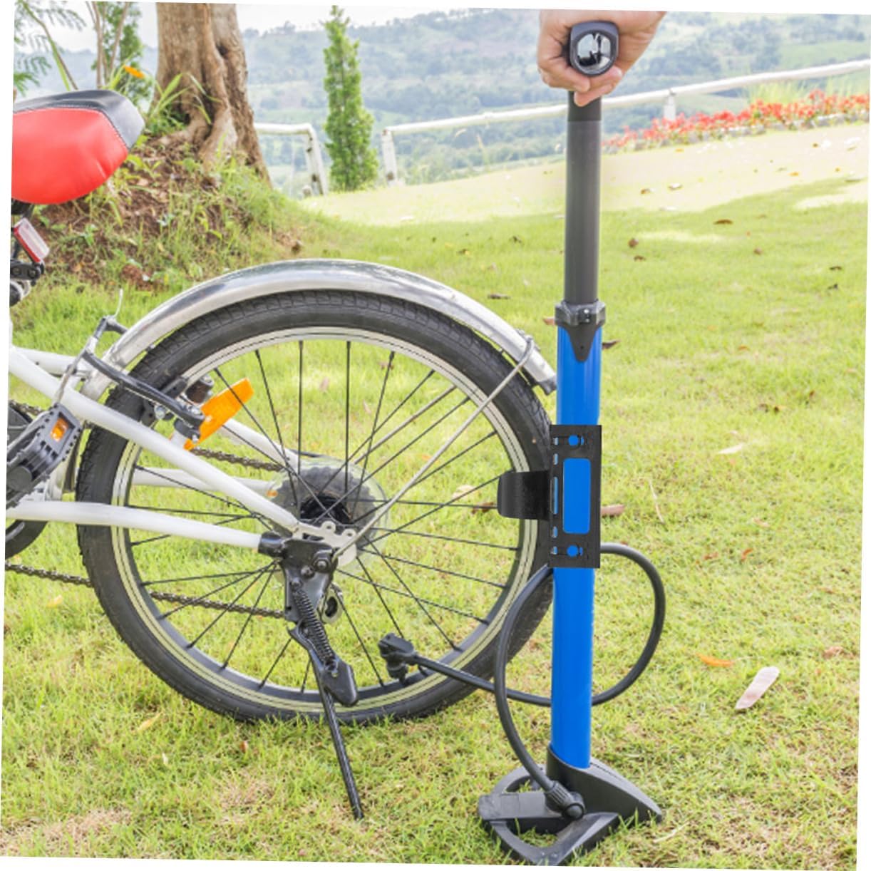 Bike Pump Holder Bracket Frame Mount Pump for Cycling Portable Sturdy Black Universal Compatibility