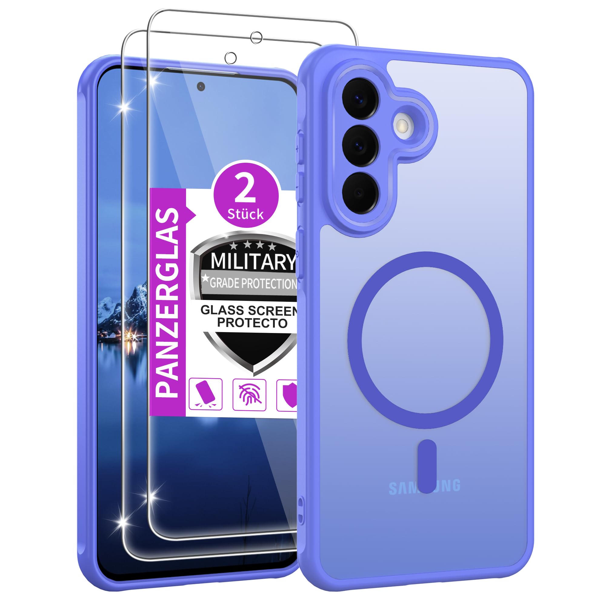 Jshru für Samsung Galaxy A15/A16/A56 5G/A17 /A26/A36/A37/A57 Hülle