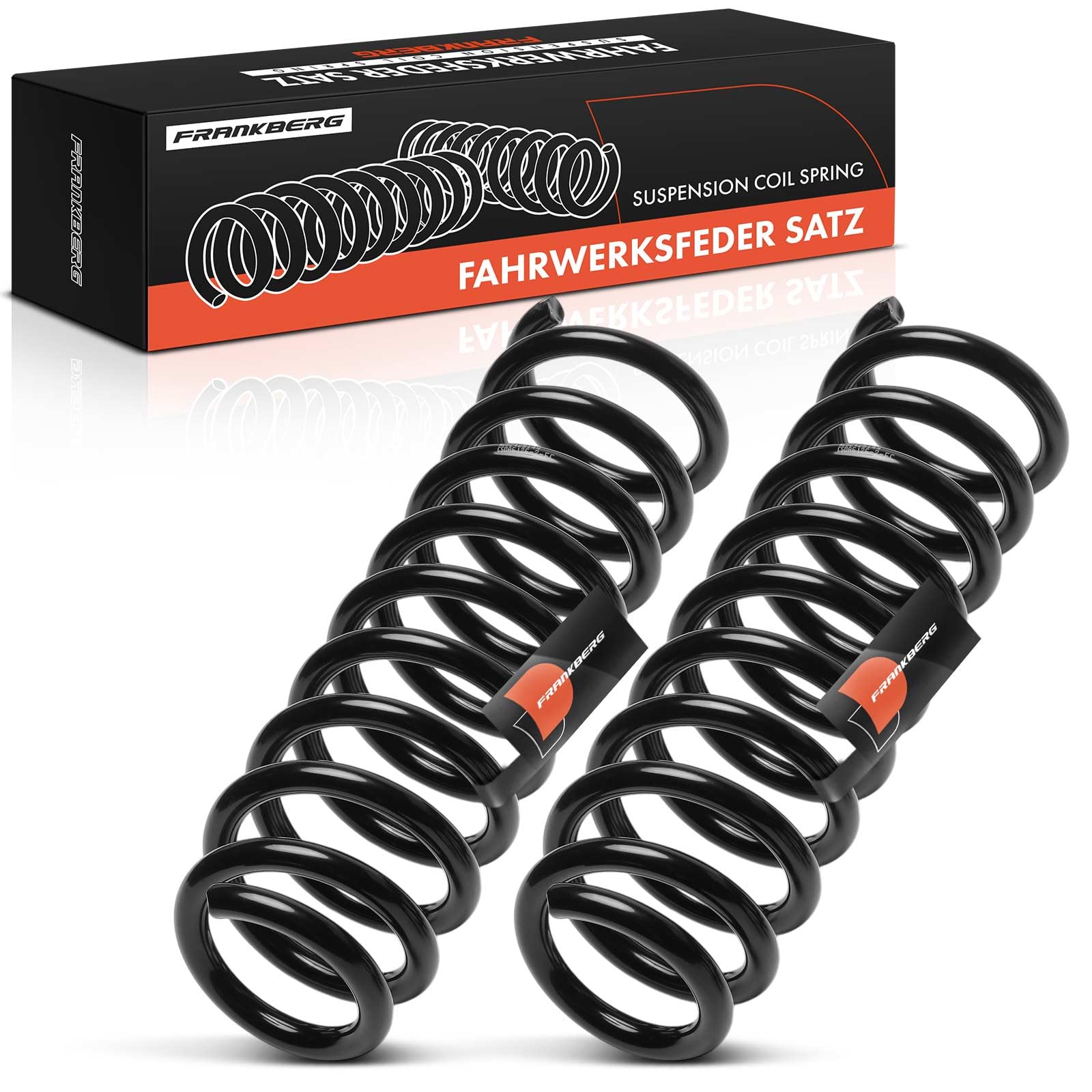 Frankberg 2x Muelle de suspensión cojinete de muelle muelle helicoidal | eje trasero, izquierda, bien; 553502Y120; Compatible con: Sportage SL, iX35 EL ELH LM